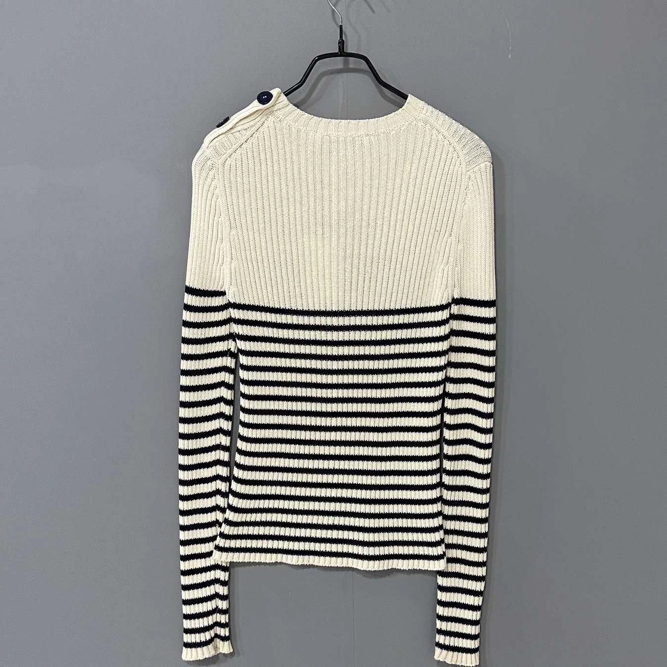 Dior Dior black and white stripe star logo knit top Size XS / US 0-2 / IT 36-38 - 3 Thumbnail
