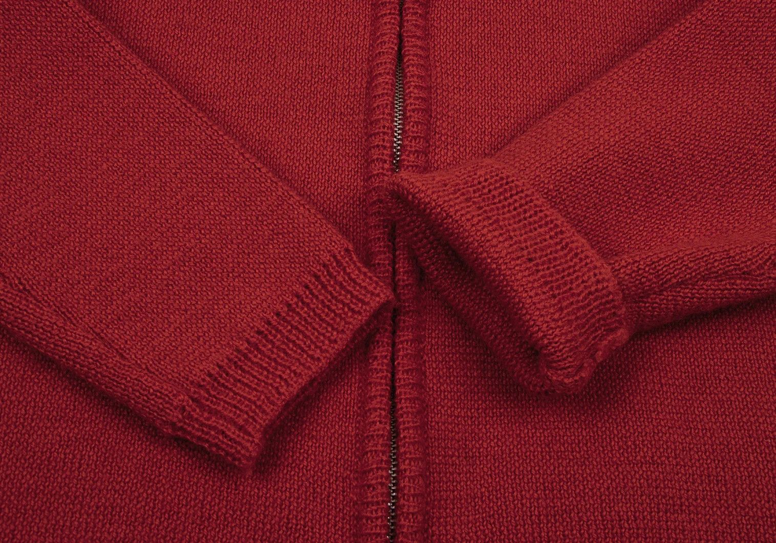 Yohji Yamamoto Yohji Yamamoto Wool High Neck Zip Knit Blouson Size US L / EU 52-54 / 3 - 5 Thumbnail