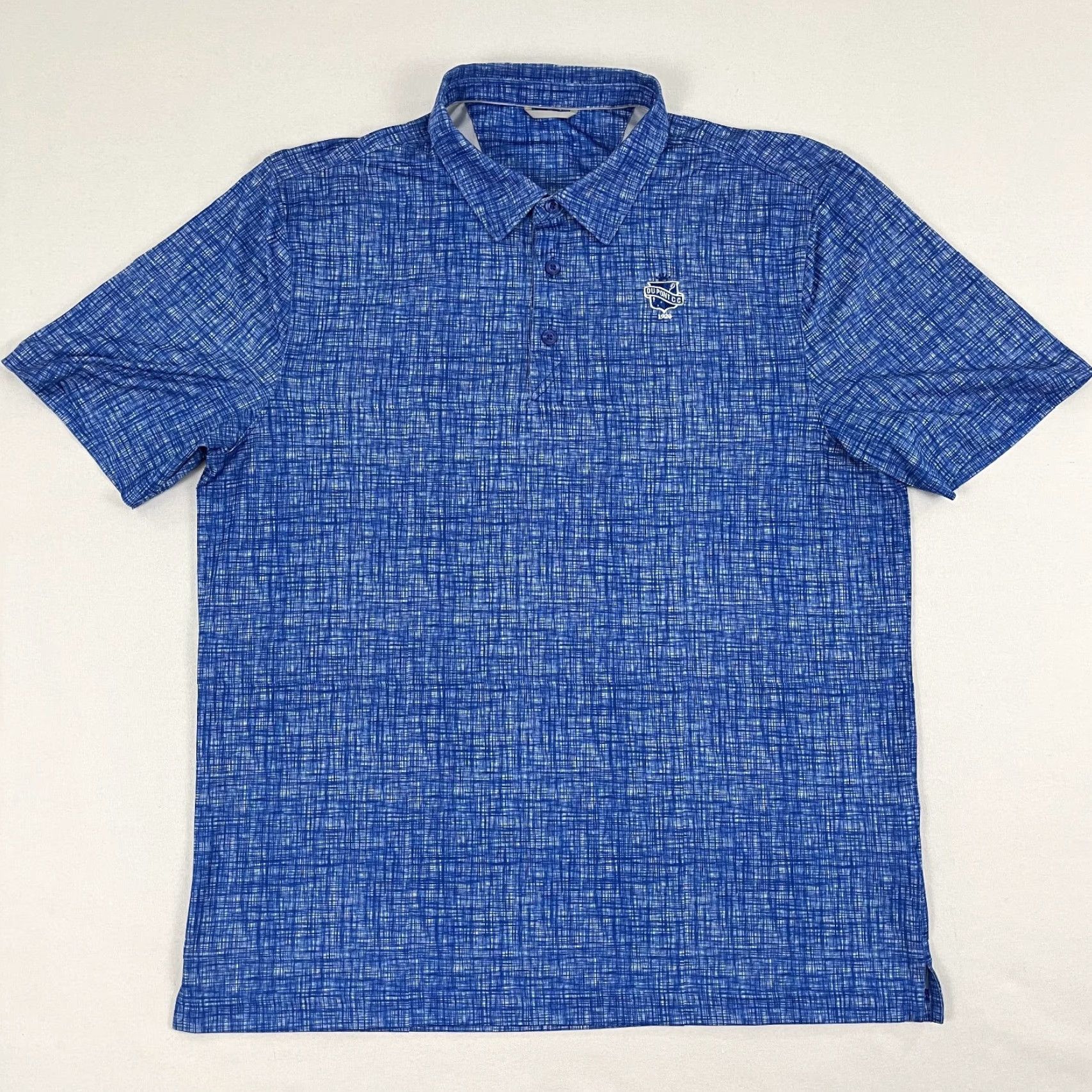 Cutter & Buck Dupont Country Club Golf Polo Shirt Men XL Blue Performance Stretch Preppy Sport Size US XL / EU 56 / 4 - 3 Thumbnail