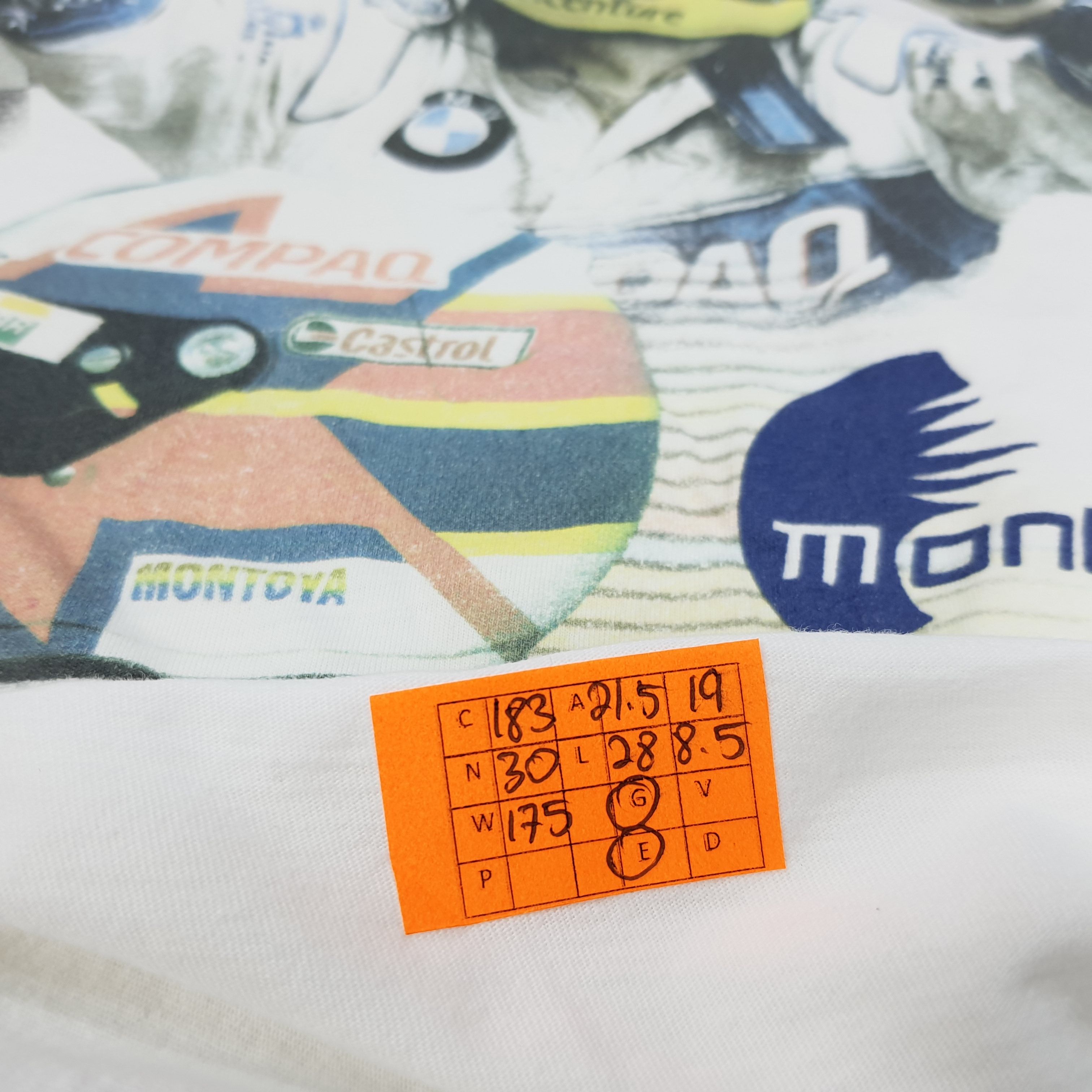 BMW × Vintage Vintage BMW Williams F1 Team Montoya Motorsports Tshirt Size US L / EU 52-54 / 3 - 11 Thumbnail