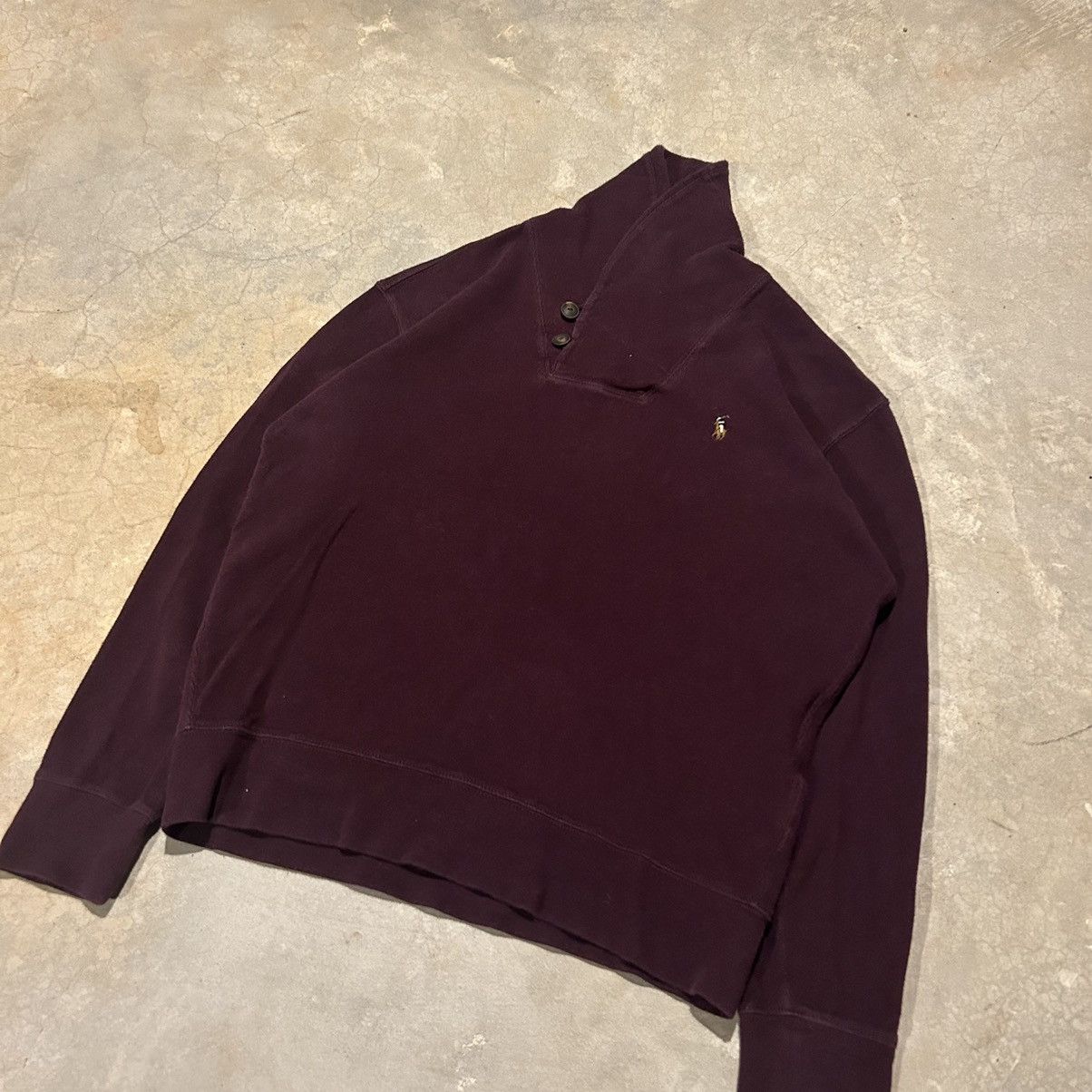 Polo Ralph Lauren × Vintage Vintage Polo Ralph Lauren Estate Rib Shawl Collar Sweater Size US M / EU 48-50 / 2 - 2 Thumbnail