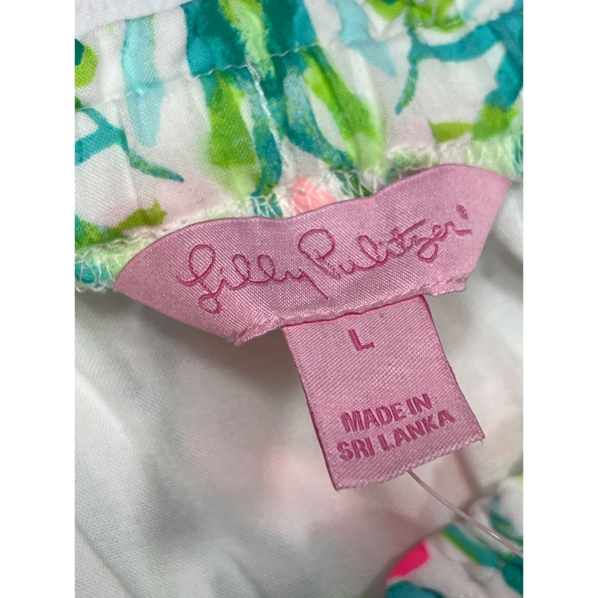 Lilly Pulitzer Lilly Pulitzer SKU 7935 Multicolor Off Shoulder Floral Dress Size L / US 10 / IT 46 - 10 Thumbnail