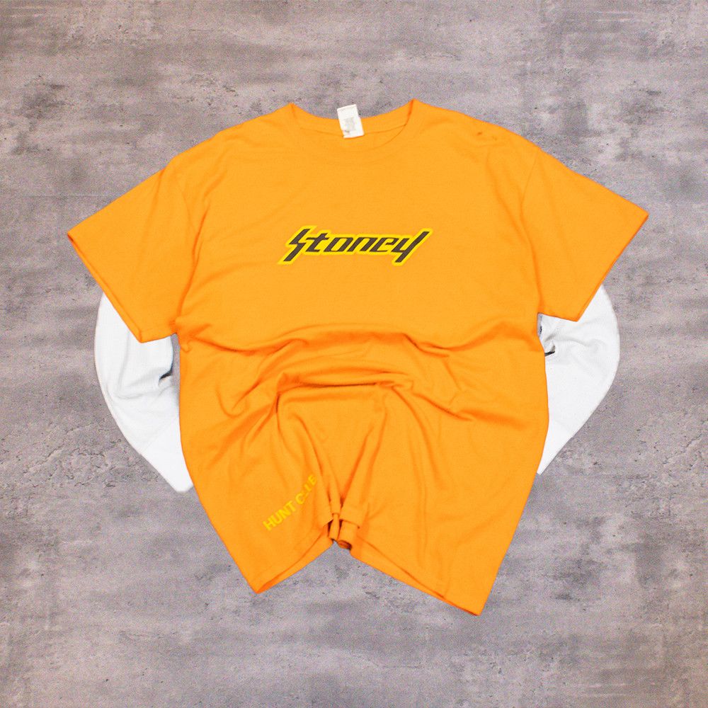 Band Tees Post Malone Stoney Hunt Club Orange Short Sleeve T-Shirt Size US M / EU 48-50 / 2 - 1 Thumbnail