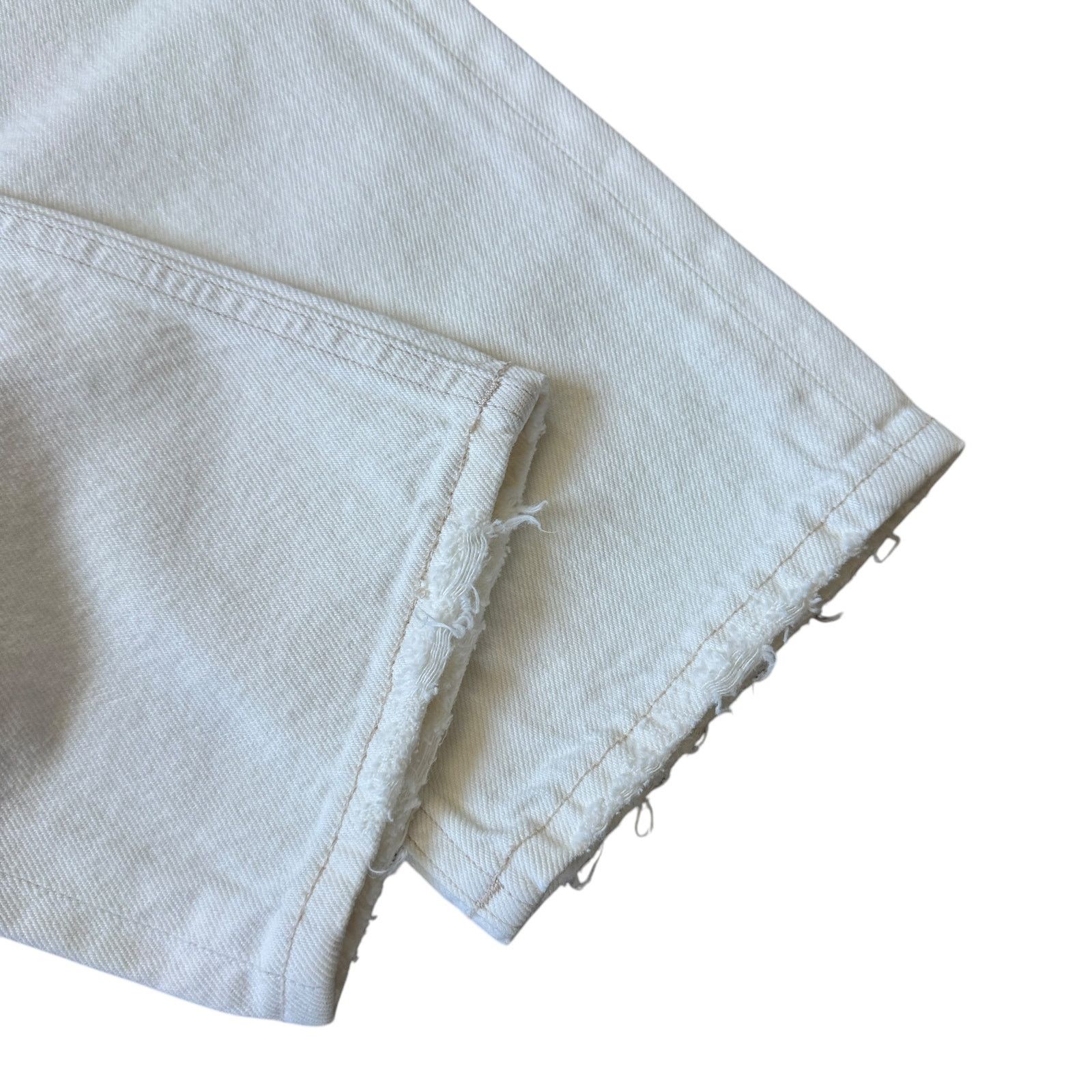 Agolde NEW AGOLDE Riley High Rise Straight Crop Jeans Veil White Size 24" / US 00 / IT 34 - 6 Thumbnail