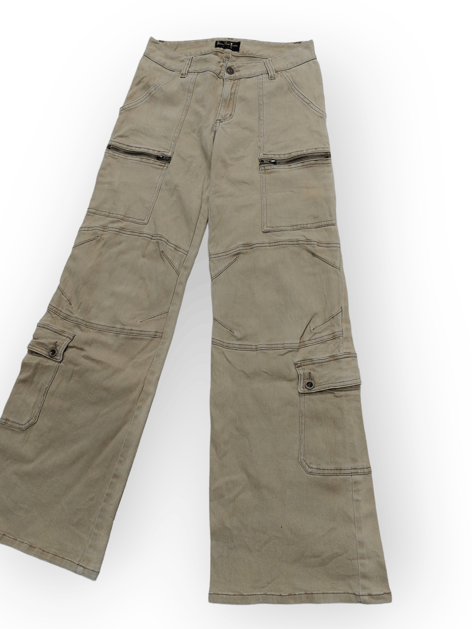 Designer Booty Trap Jeans Multipocket Bootcut Leg Pants Size 27" / US 4 / IT 40 - 5 Thumbnail
