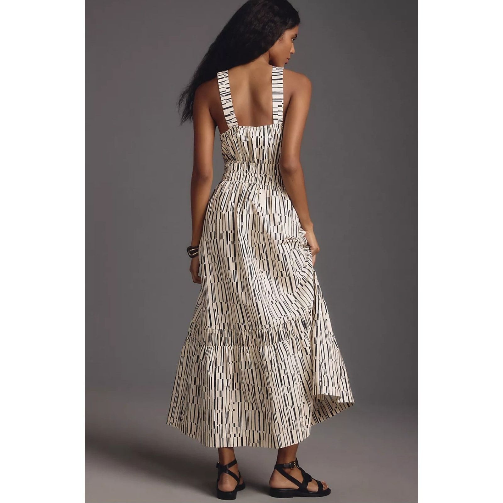 Anthropologie NWT The Somerset Maxi Dress: Poplin Halter Edition $168 XS Size XS / US 0-2 / IT 36-38 - 4 Thumbnail