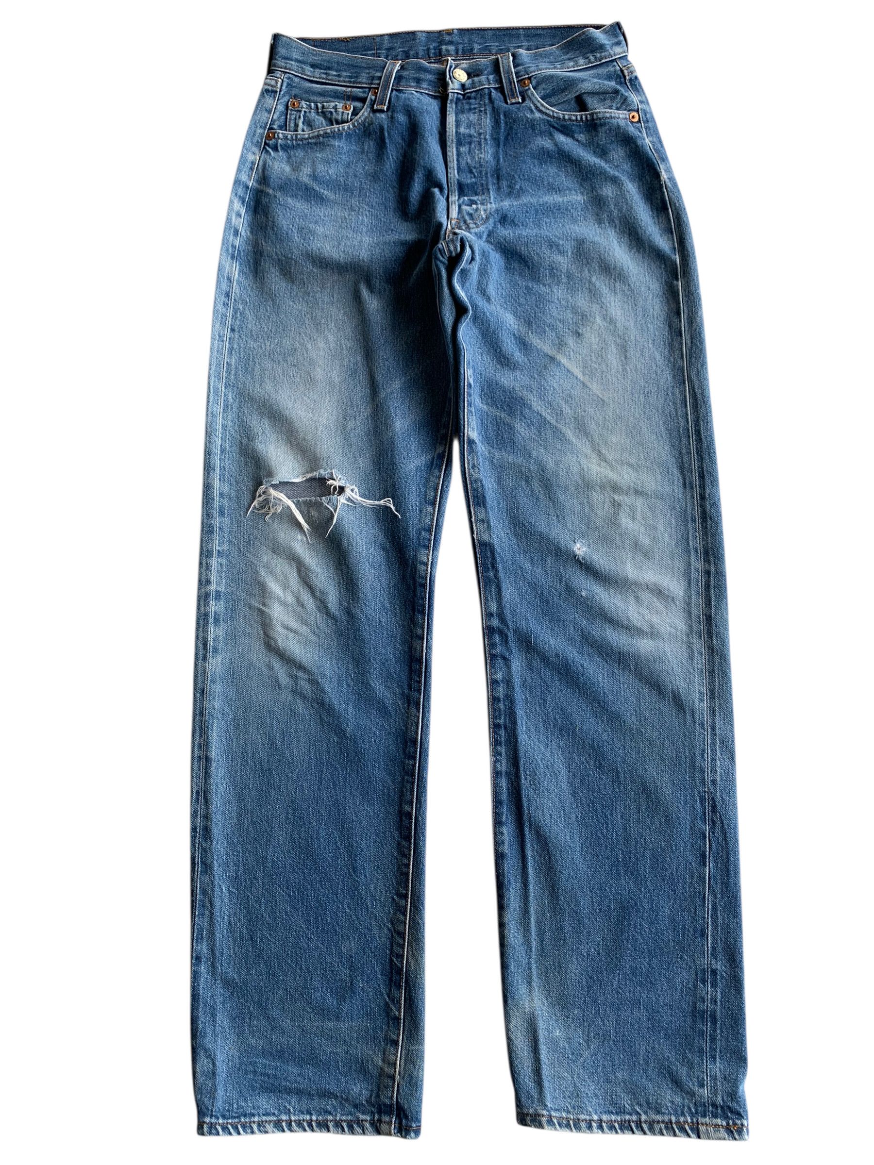Levi's VINTAGE LEVIS 501 BIG E 1994 SELVEDGE DISTRESSED DENIM Size US 29 - 1 Thumbnail
