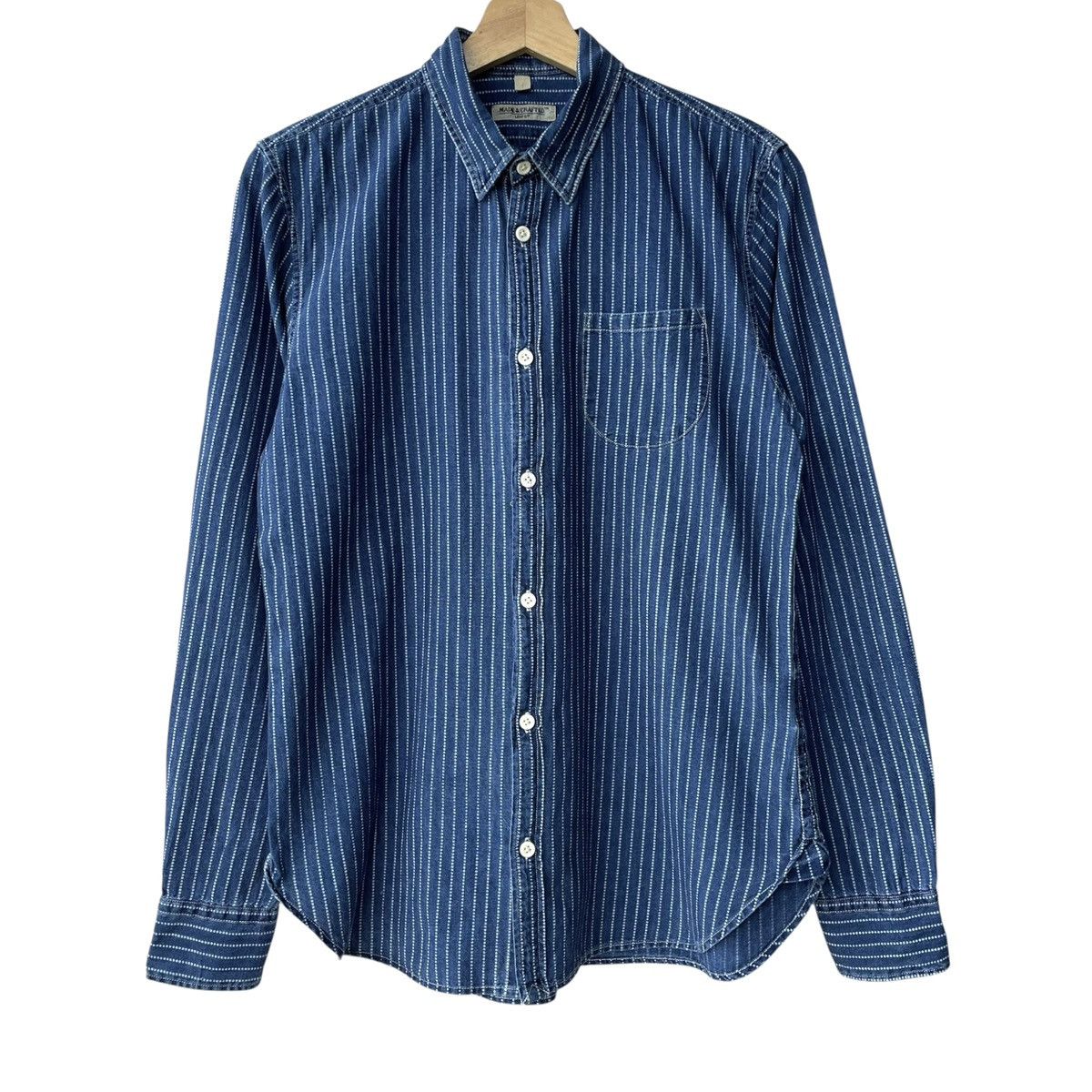 Levi's Made & Crafted Levi’s Strauss Made & Crafted Wabash Indigo Casual Shirt Size US M / EU 48-50 / 2 - 1 Thumbnail