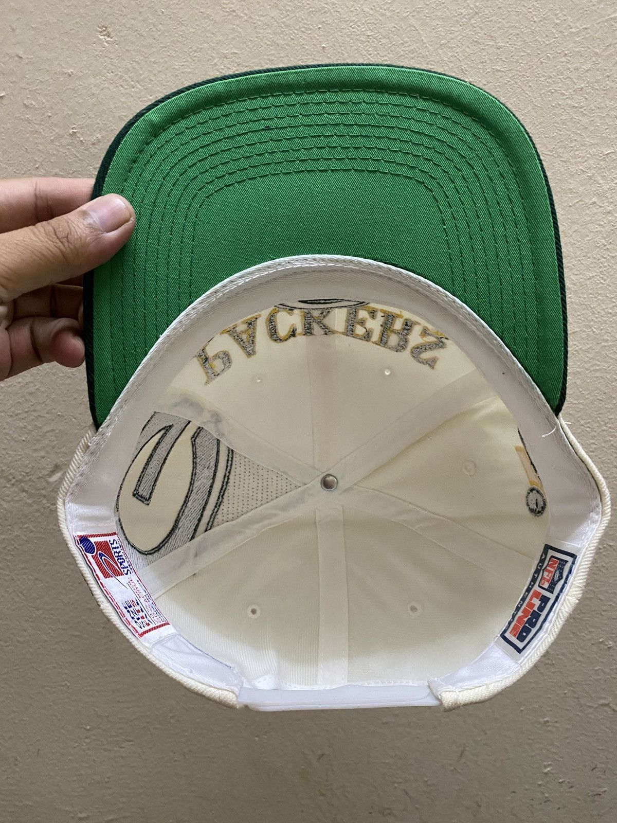 Logo Athletic × Sports Specialties × Vintage VTG Green Bay Packers Shadow Snapback Size ONE SIZE - 5 Thumbnail