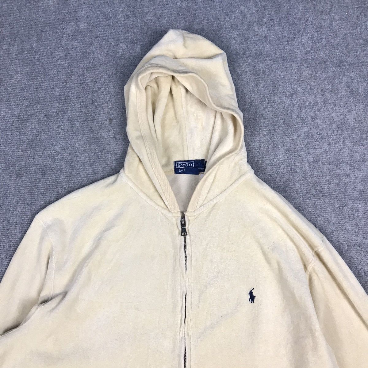 Polo Ralph Lauren Polo by Ralph Lauren Cream Zip Hoodies jacket Size US L / EU 52-54 / 3 - 2 Thumbnail