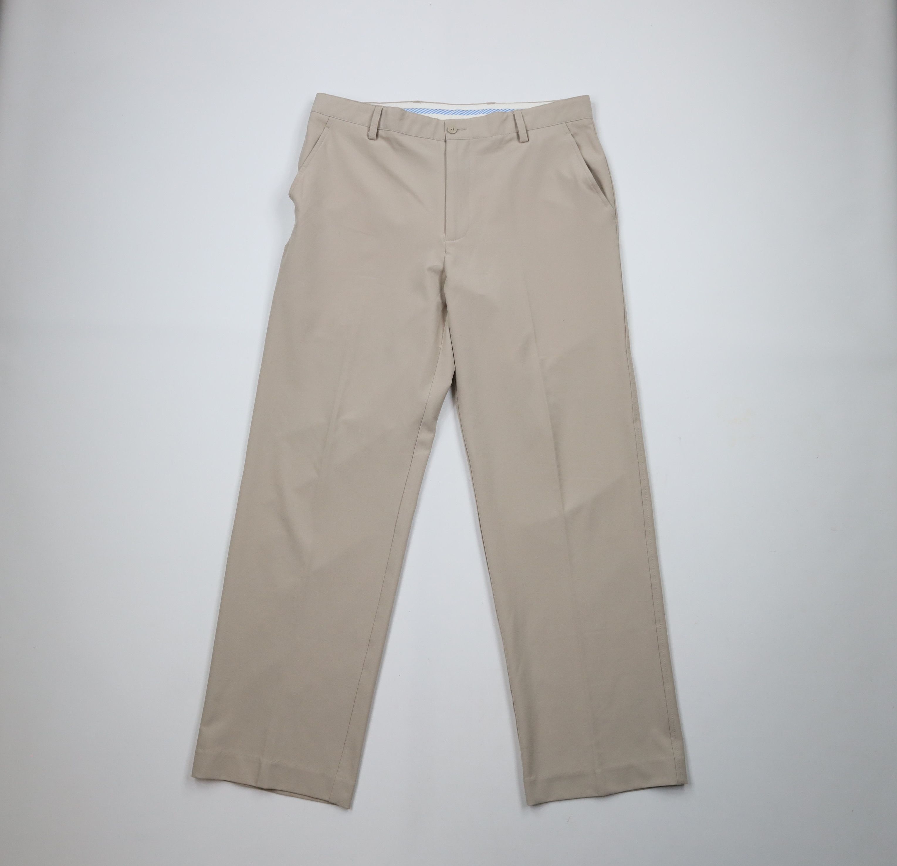 Footjoy × Vintage FootJoy Wide Leg Stretch Golf Golfing Chino Pants Beige Size US 35 - 1 Thumbnail