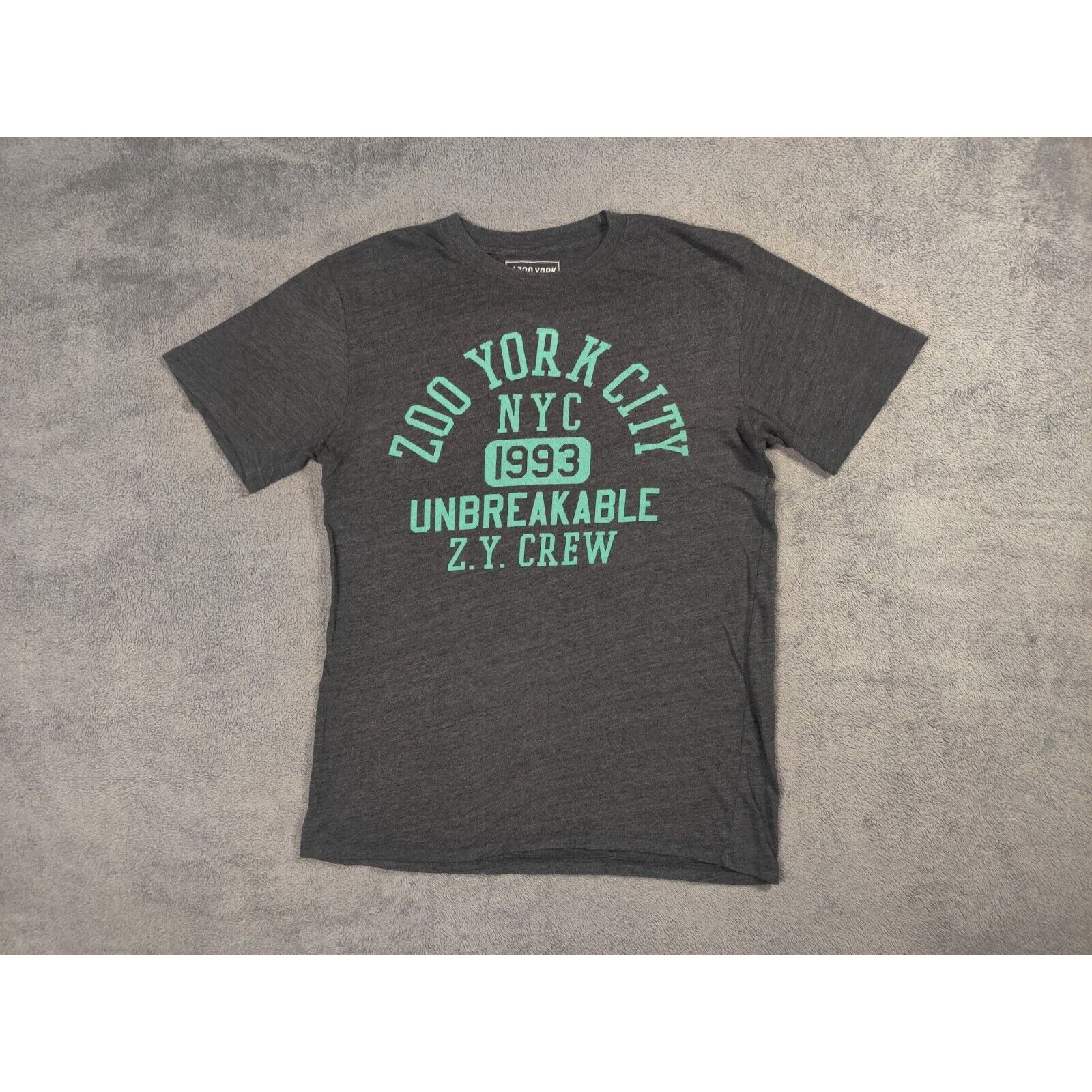 Zoo York ZOO YORK Shirt Adult Mens Large Gray Unbreakable ZY Crew Size US L / EU 52-54 / 3 - 1 Thumbnail