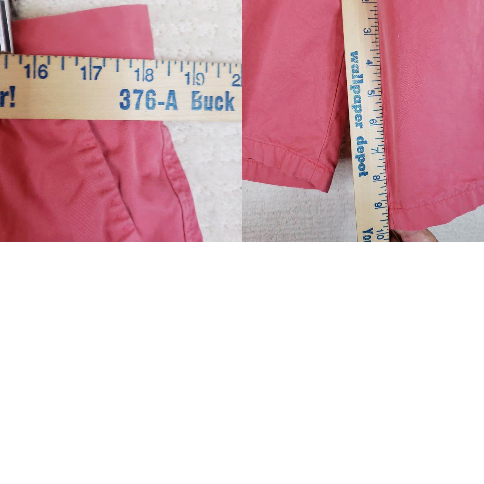 J.McLaughlin J. McLaughlin Shorts Mens 36 Nantucket Red Pink Golf Beach Resort Chino Flat Front Zip Pockets Classic Regular Cotton 10 In Inseam Size US 36 / EU 52 - 9 Thumbnail