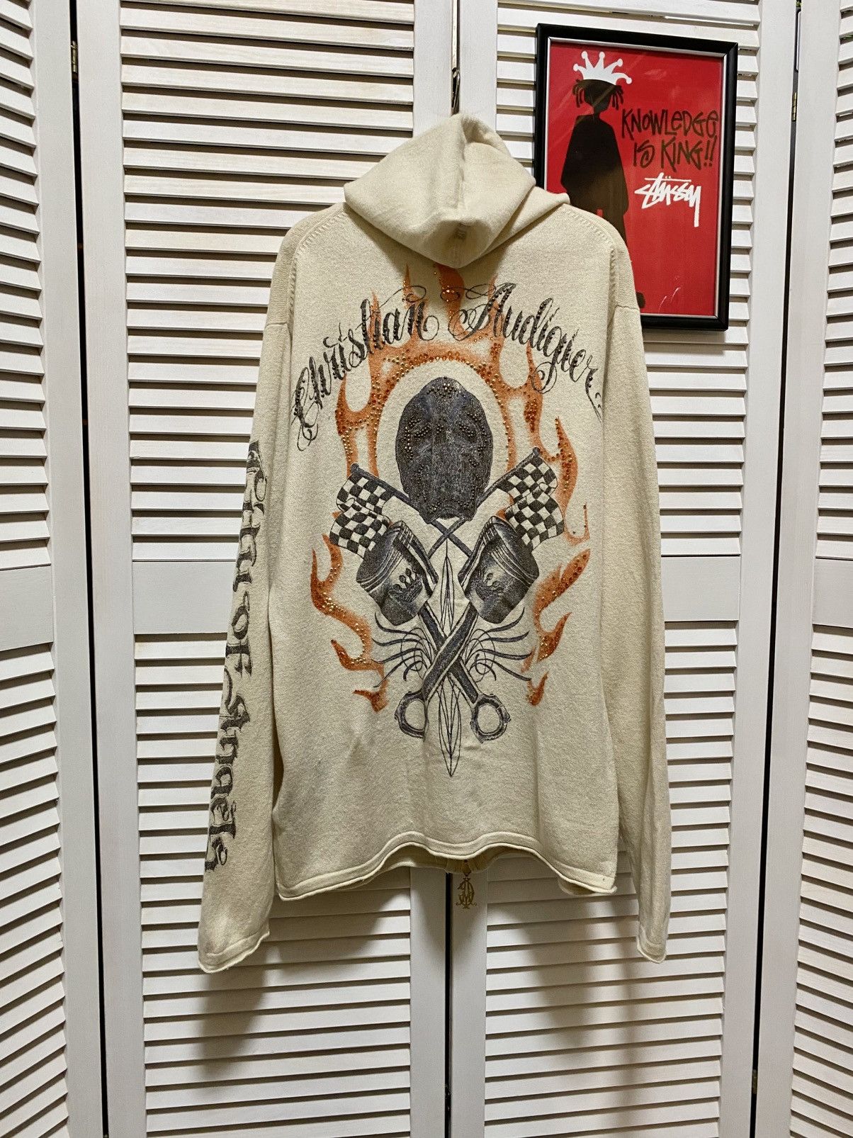 Christian Audigier Vintage Zip-Up Hoodie Christian Audigier Ed Hardy Y2k gothic Size L / US 10 / IT 46 - 1 Thumbnail