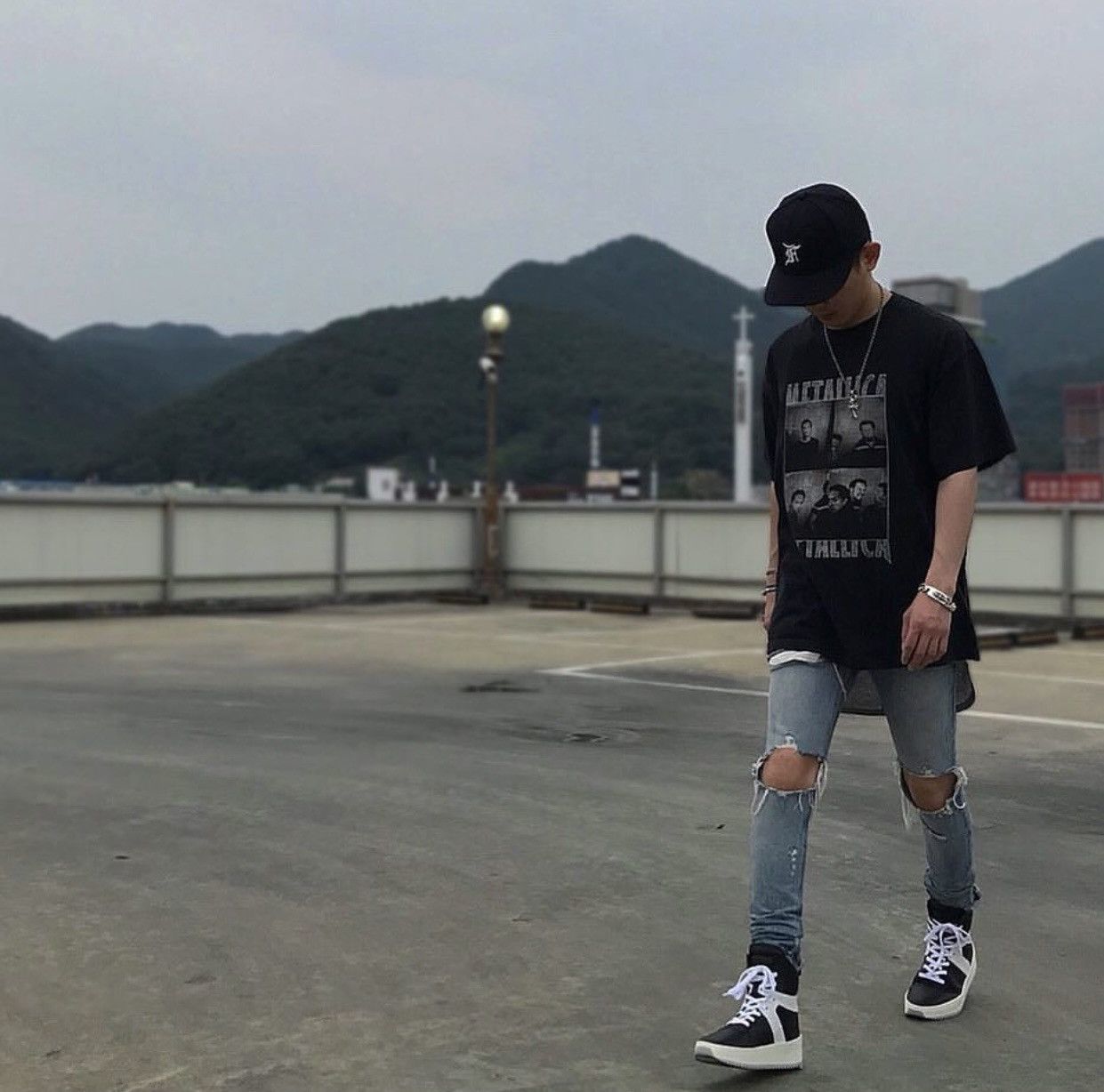 Fear of God Fear of God Basketball High Top Sneakers Black Made in Italy Size US 6.5 / EU 39-40 - 9 Thumbnail