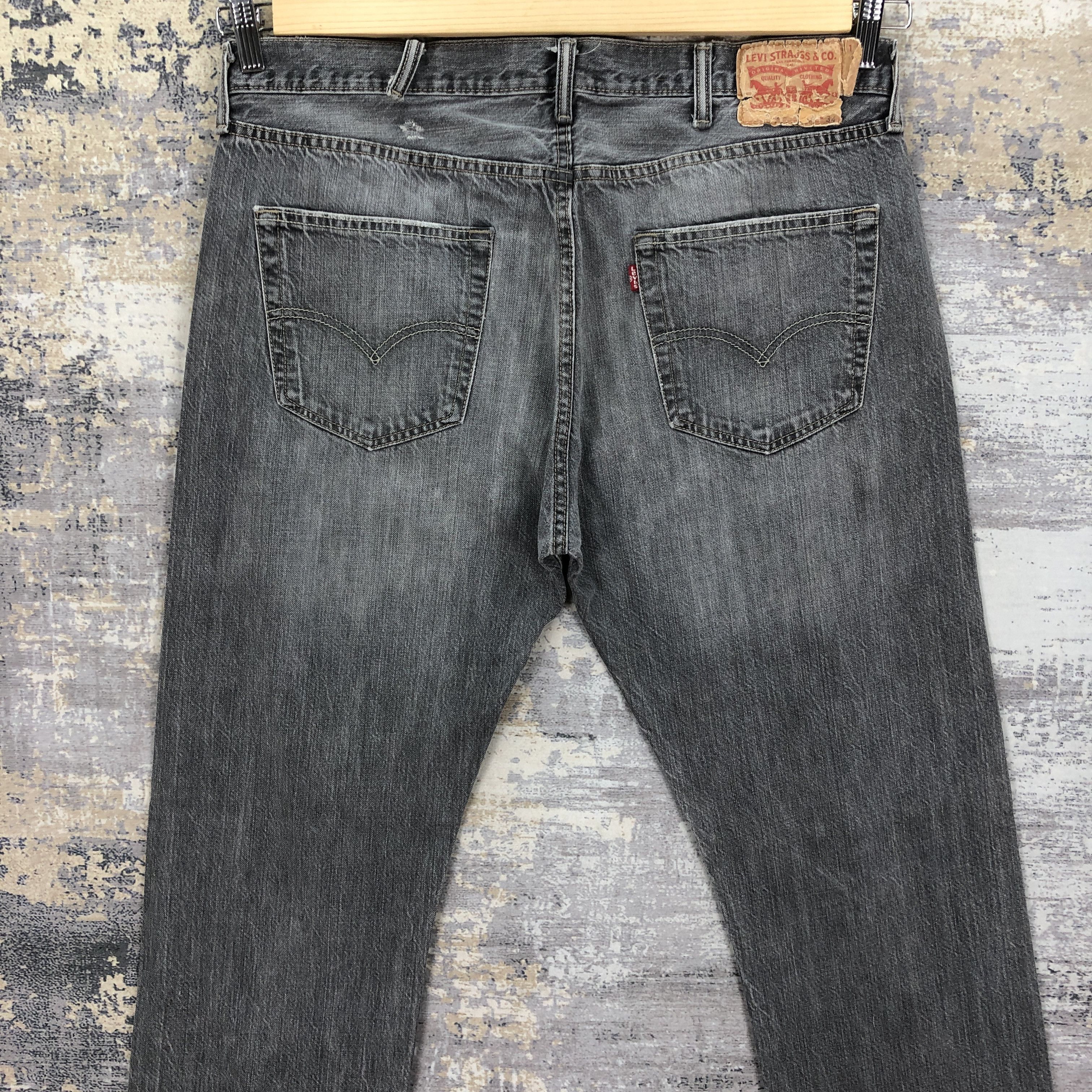 Levi's × Vintage Vintage Levis 501 Faded Black Jeans Levi's Ash Gray Denim Size US 36 / EU 52 - 4 Thumbnail