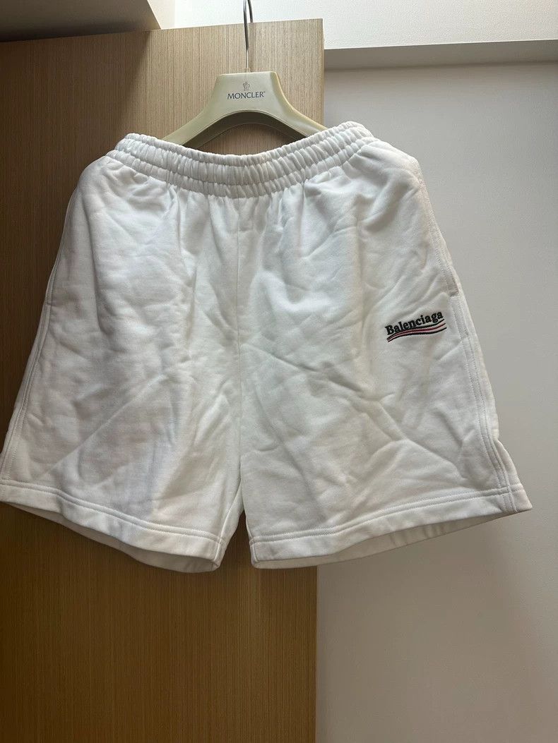 Balenciaga Balenciaga size XS Cola Logo Embroidered Sports Shorts Size US 27 - 1 Thumbnail