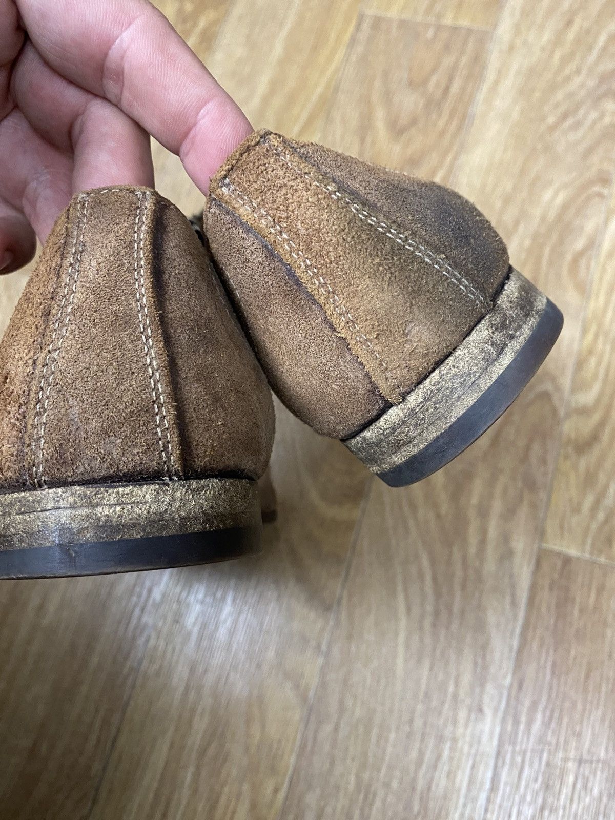Japanese Brand × Shoto Shoto Avantgarde Plain Toe Brown Suede Shoes Size US 7 / EU 40 - 8 Thumbnail