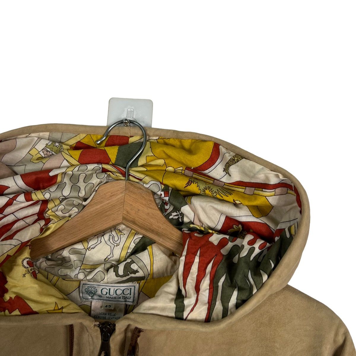 Gucci VINTAGE DEER LEATHER BOMBER JACKET GUCCI RARE LINING DESIGN Size M / US 6-8 / IT 42-44 - 8 Thumbnail