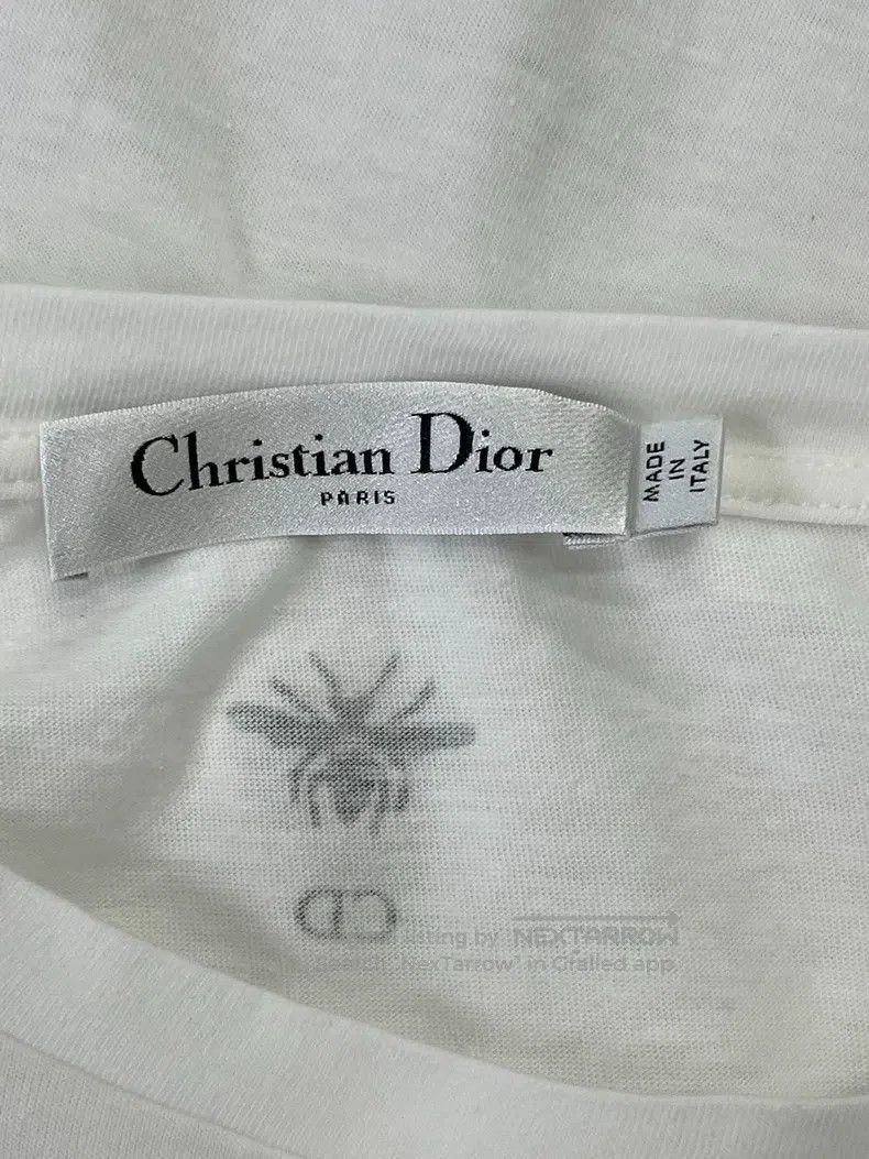 Dior Dior White letter heart-printed short-sleeved T-shirt Size M / US 6-8 / IT 42-44 - 4 Thumbnail