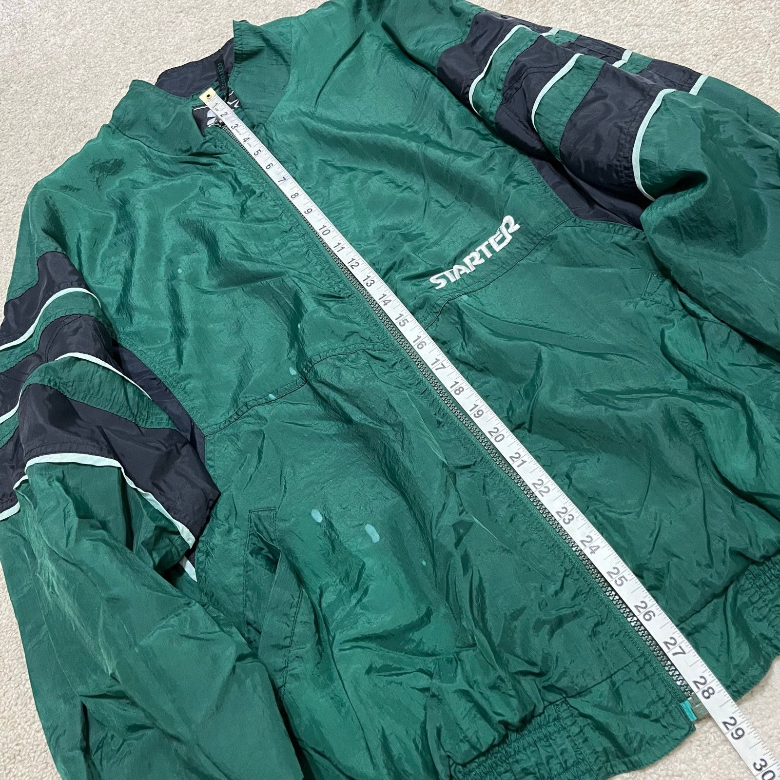 Starter Vintage Starter Green/Black Windbreaker Jacket XL (Flaws) Size US XL / EU 56 / 4 - 5 Thumbnail