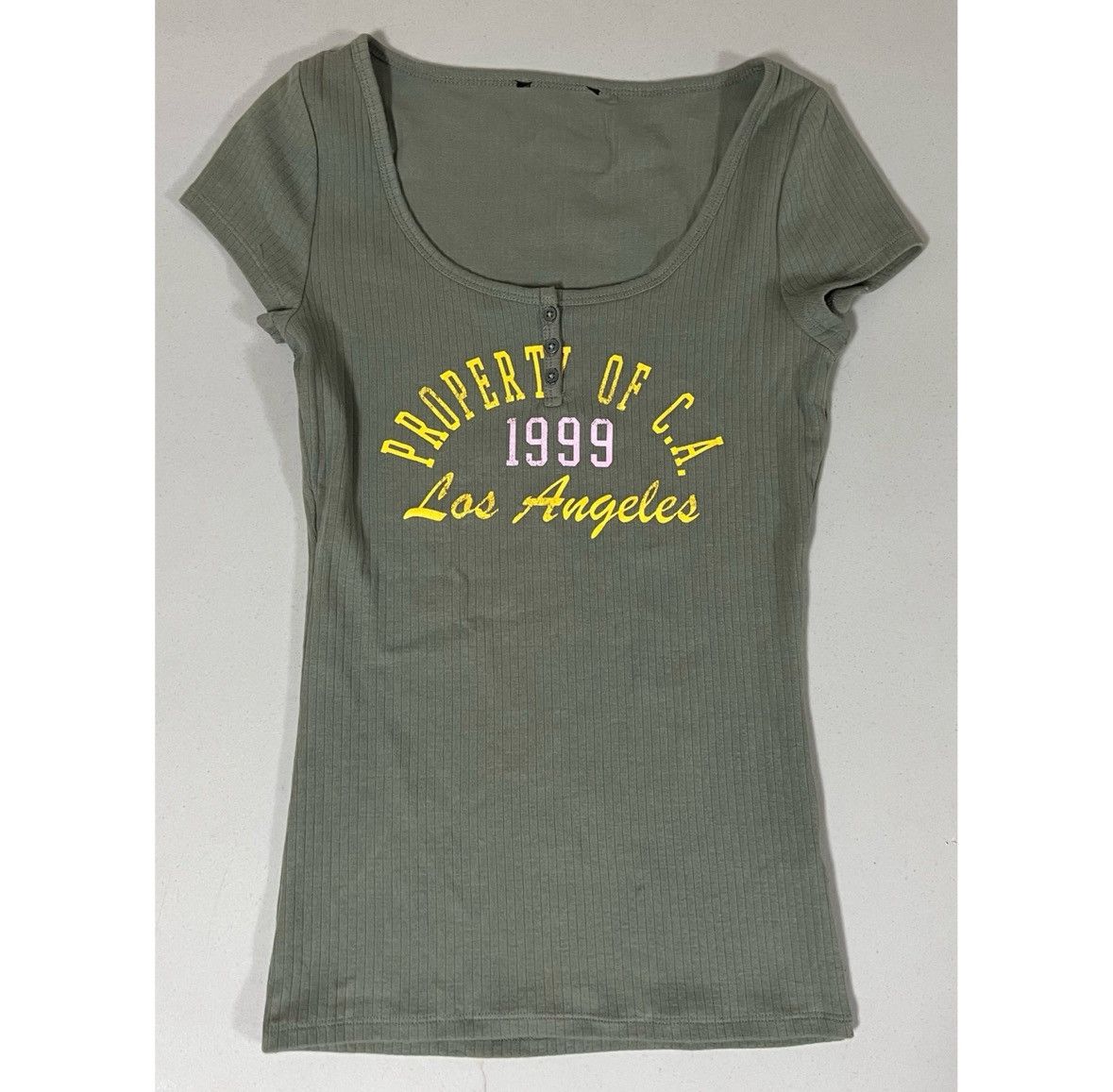 Vintage ‘Property of C.A. Los Angeles’ Graphic Tee Shirt Top Size S✨ Size S / US 4 / IT 40 - 1 Thumbnail