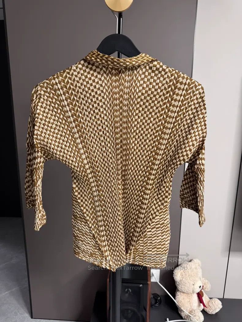Issey Miyake Issey Miyake Vintage Mosaic Patterned Ginger Yellow Asymme Size XL / US 12-14 / IT 48-50 - 2 Thumbnail