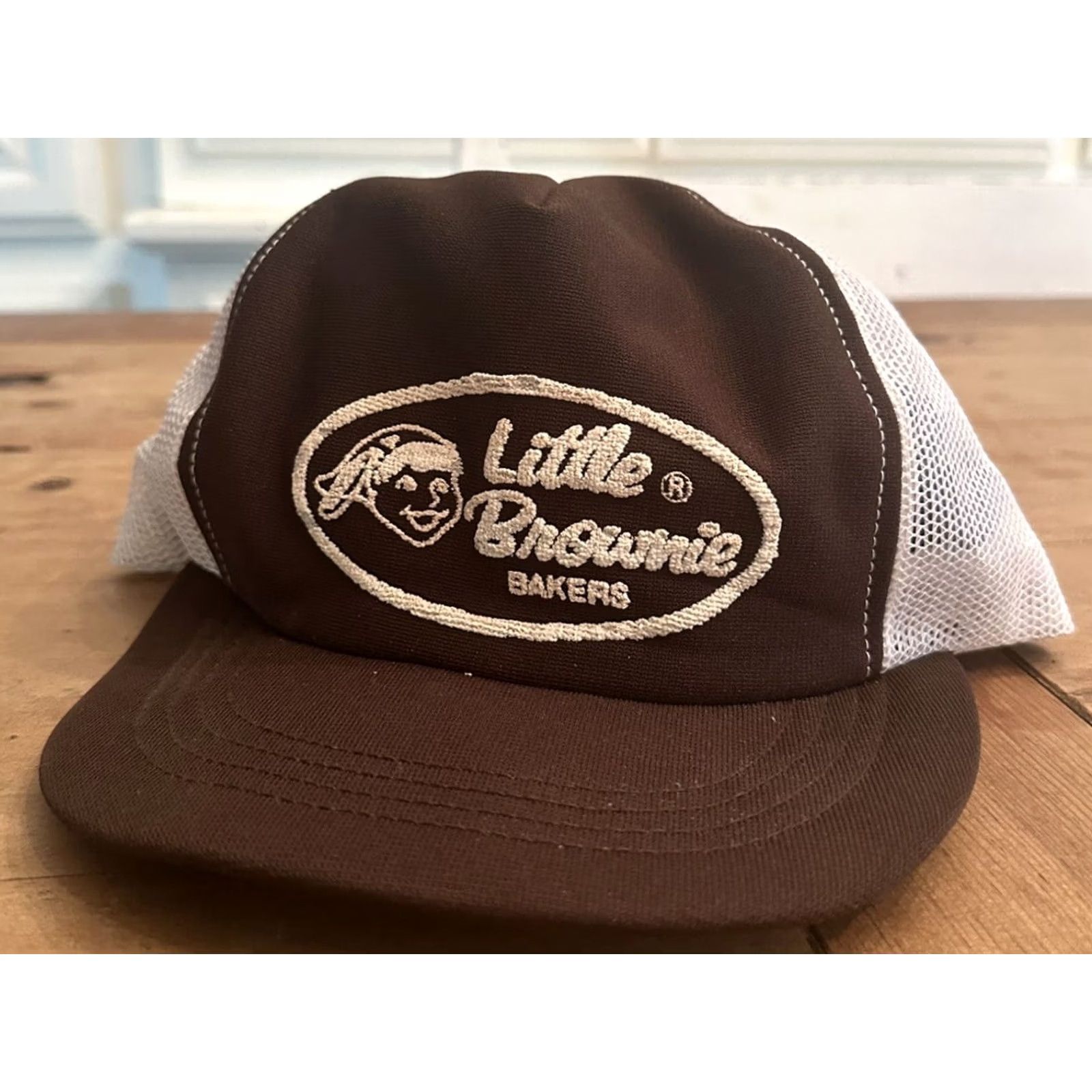 Vintage VINTAGE Challenger Little Brownie Bakers Hat Trucker Cap Made in USA Men One Size Brown Adjustable USA Cap Size ONE SIZE - 2 Thumbnail