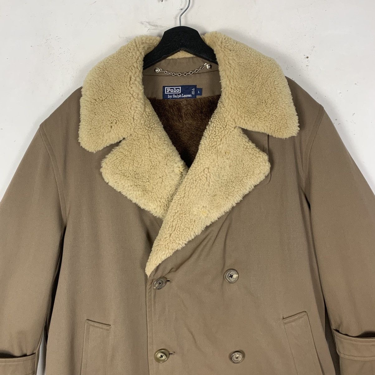 Polo Ralph Lauren Vintage Polo Ralph Lauren Luxury Outwear Sherpa Long Jacket Size US L / EU 52-54 / 3 - 4 Thumbnail