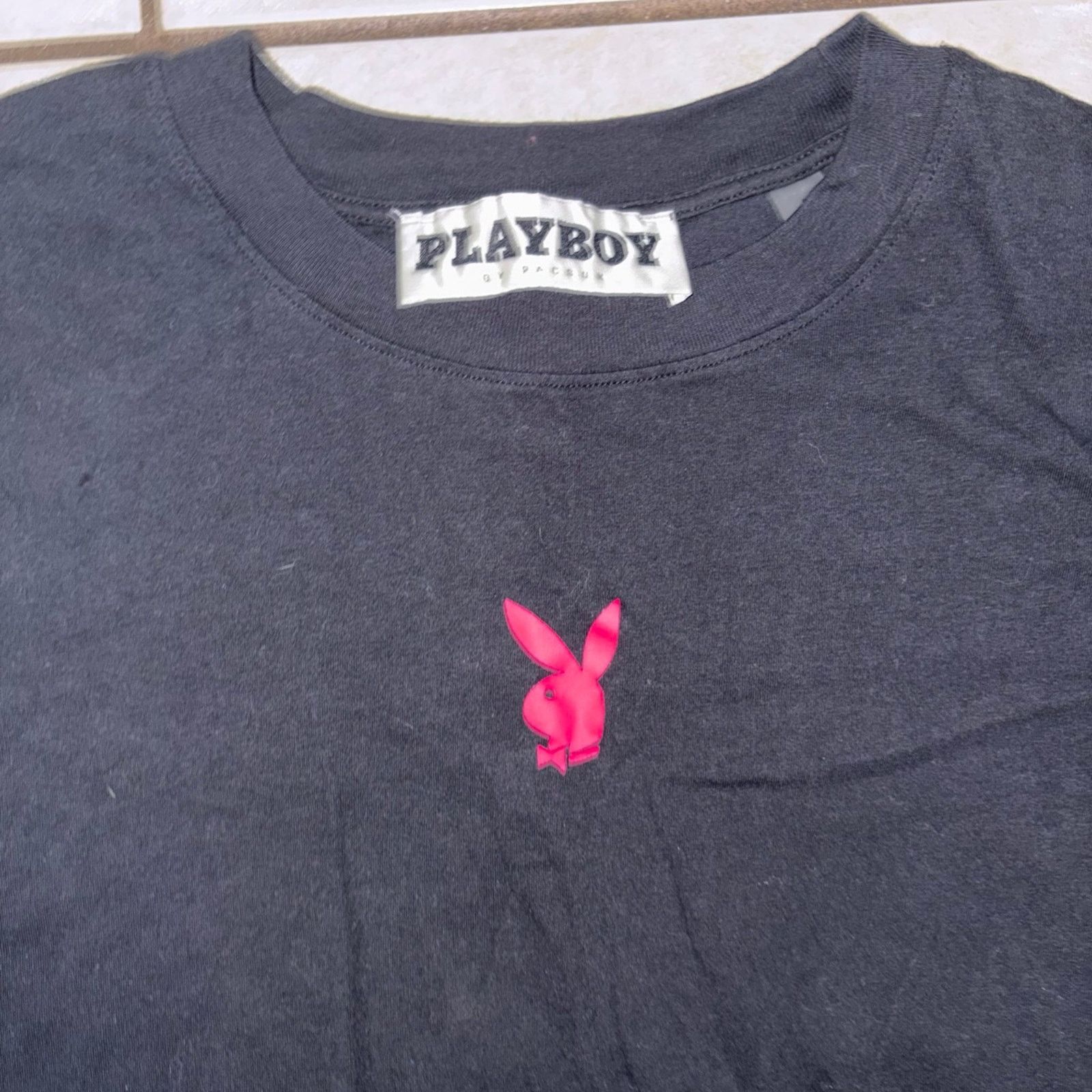 Playboy Playboy by pacsun pink bunny men’s shirt large Size US L / EU 52-54 / 3 - 3 Thumbnail