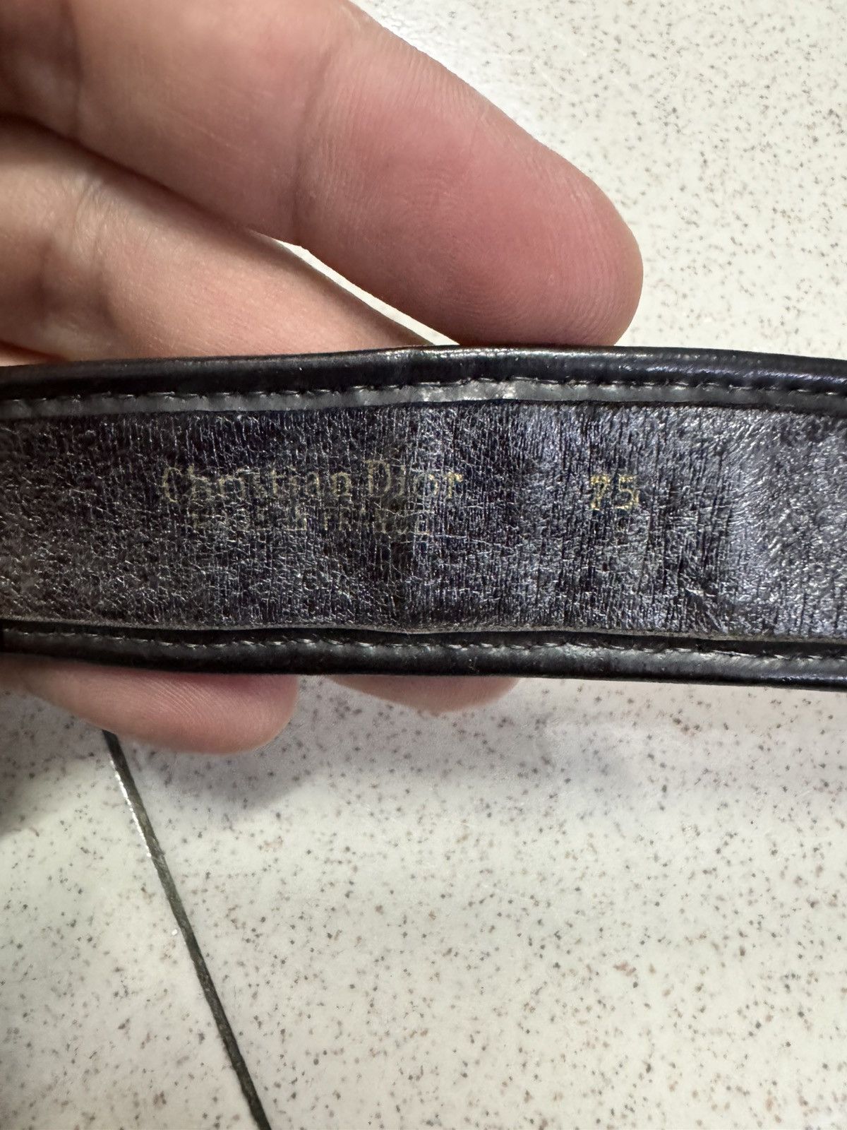 Dior VINTAGE CHRISTIAN DIOR MONOGRAM BELT 27-30" Size 28 - 3 Thumbnail