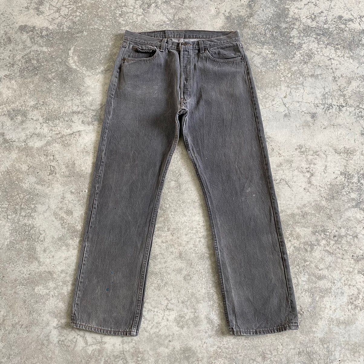 Vintage Vintage Late 80’s Levis 501 Ash Grey Denim Jeans Size US 33 - 2 Preview
