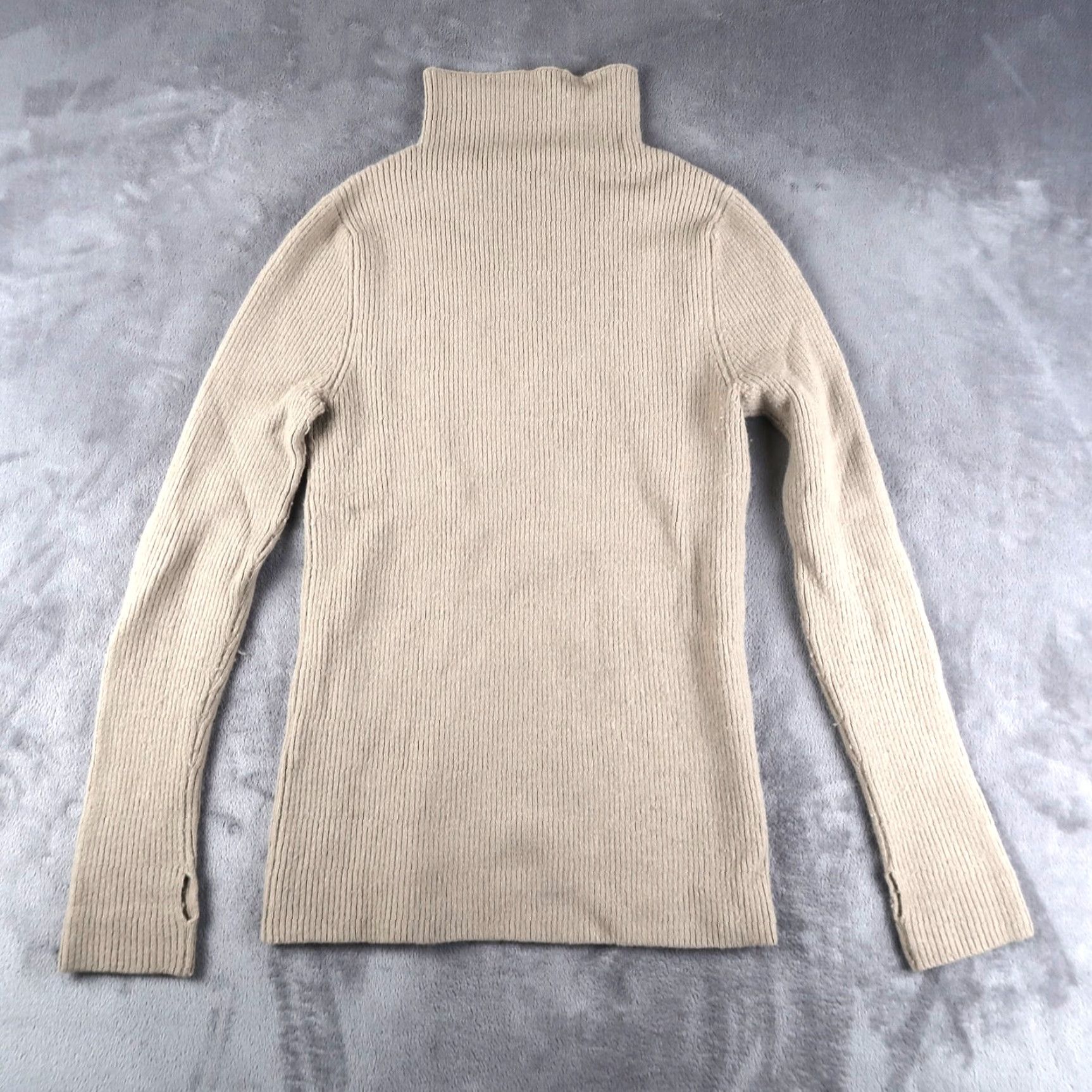 Lauren Manoogian LAUREN MANOOGIAN Alpaca Wool Mock Neck Pullover Sweater Beige Size 2 Womens Adults Regular Pullover Long Sleeve Beige Mock Neck Wool Alpaca 2 Size XS / US 0-2 / IT 36-38 - 2 Thumbnail