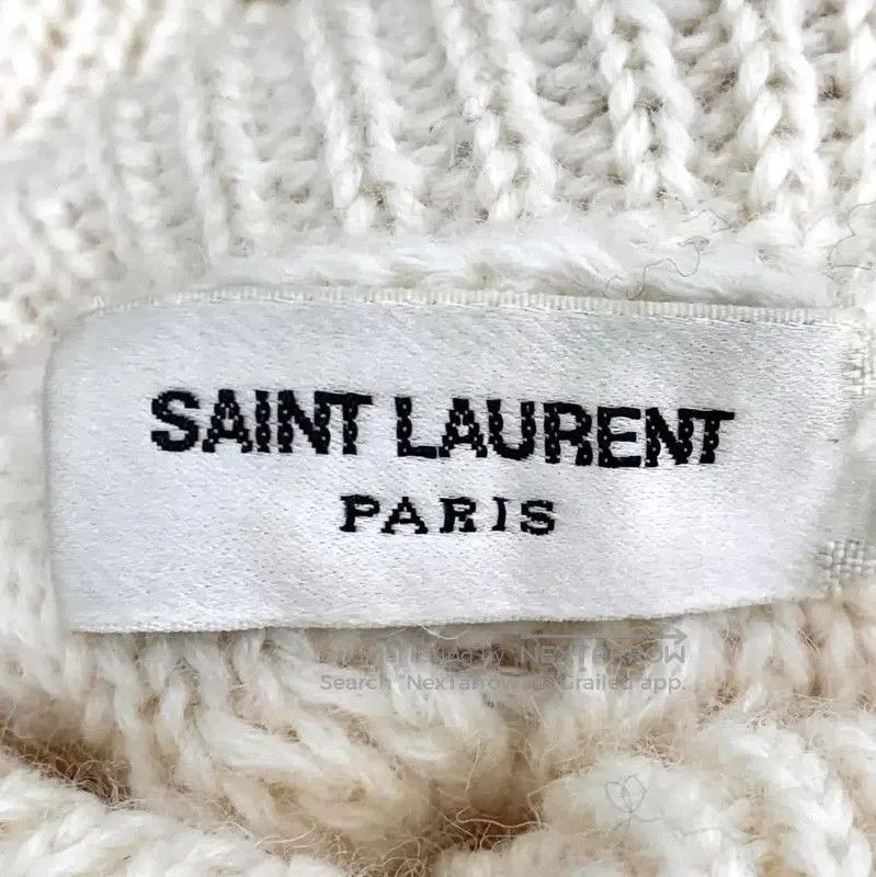 Yves Saint Laurent YSL Beige Knitted Sweater for Women . Size S / US 4 / IT 40 - 5 Thumbnail