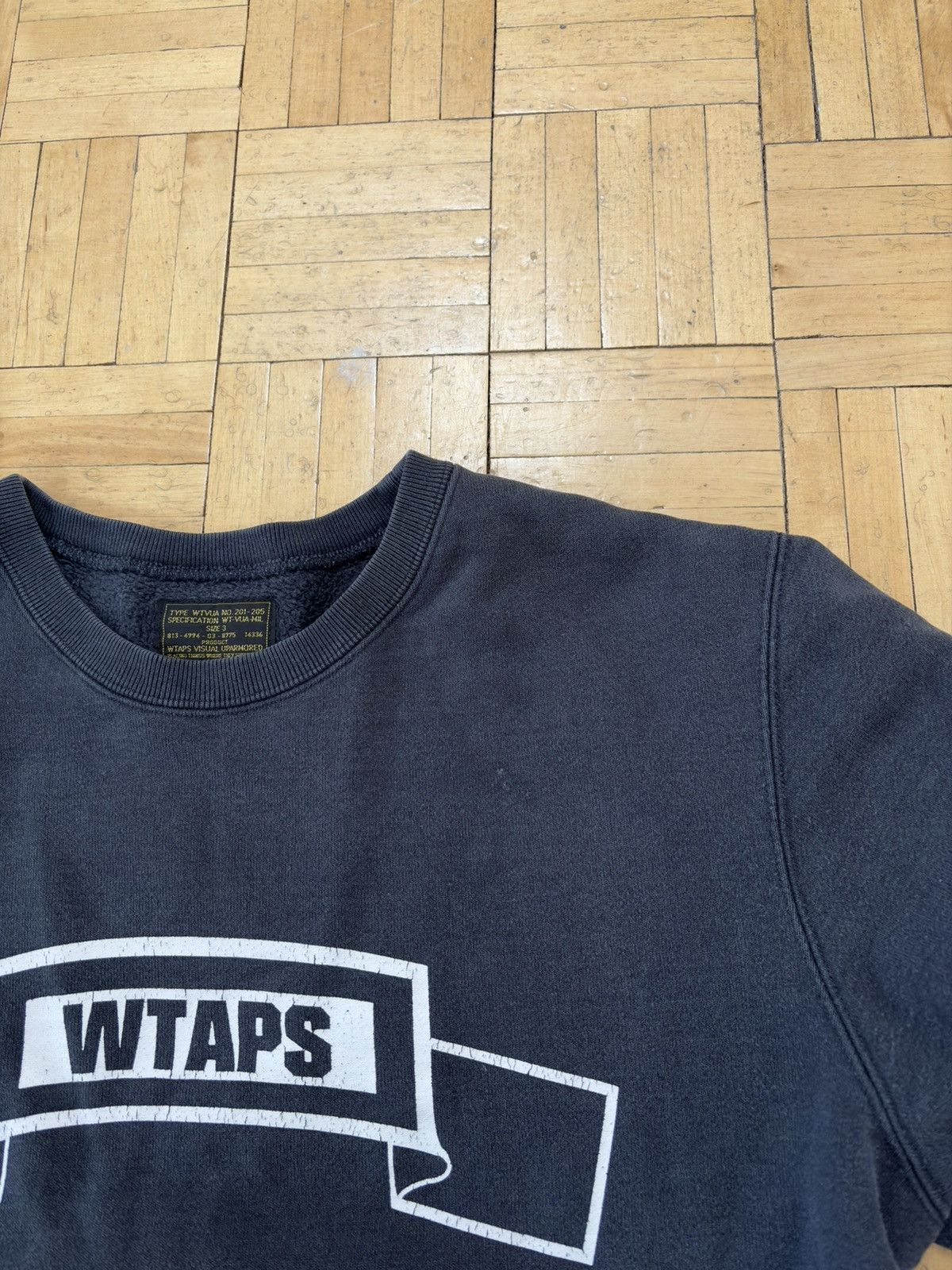 Wtaps Wtaps Made in Japan Fade Black Sweatshirt Size US M / EU 48-50 / 2 - 3 Thumbnail
