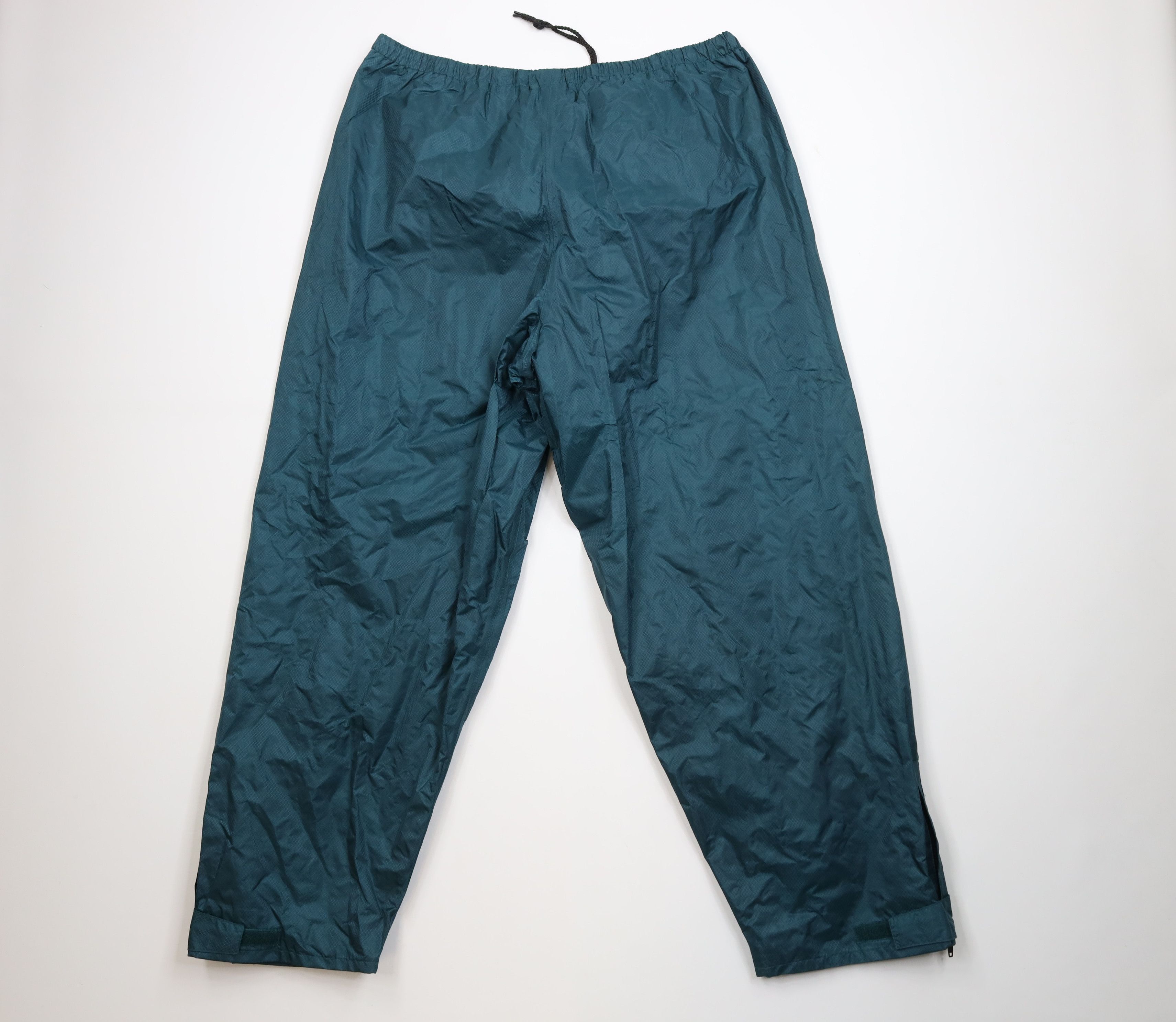 Vintage Vintage 90s Streetwear Ripstop Wide Leg Rain Pants Green Size US 36 / EU 52 - 7 Thumbnail