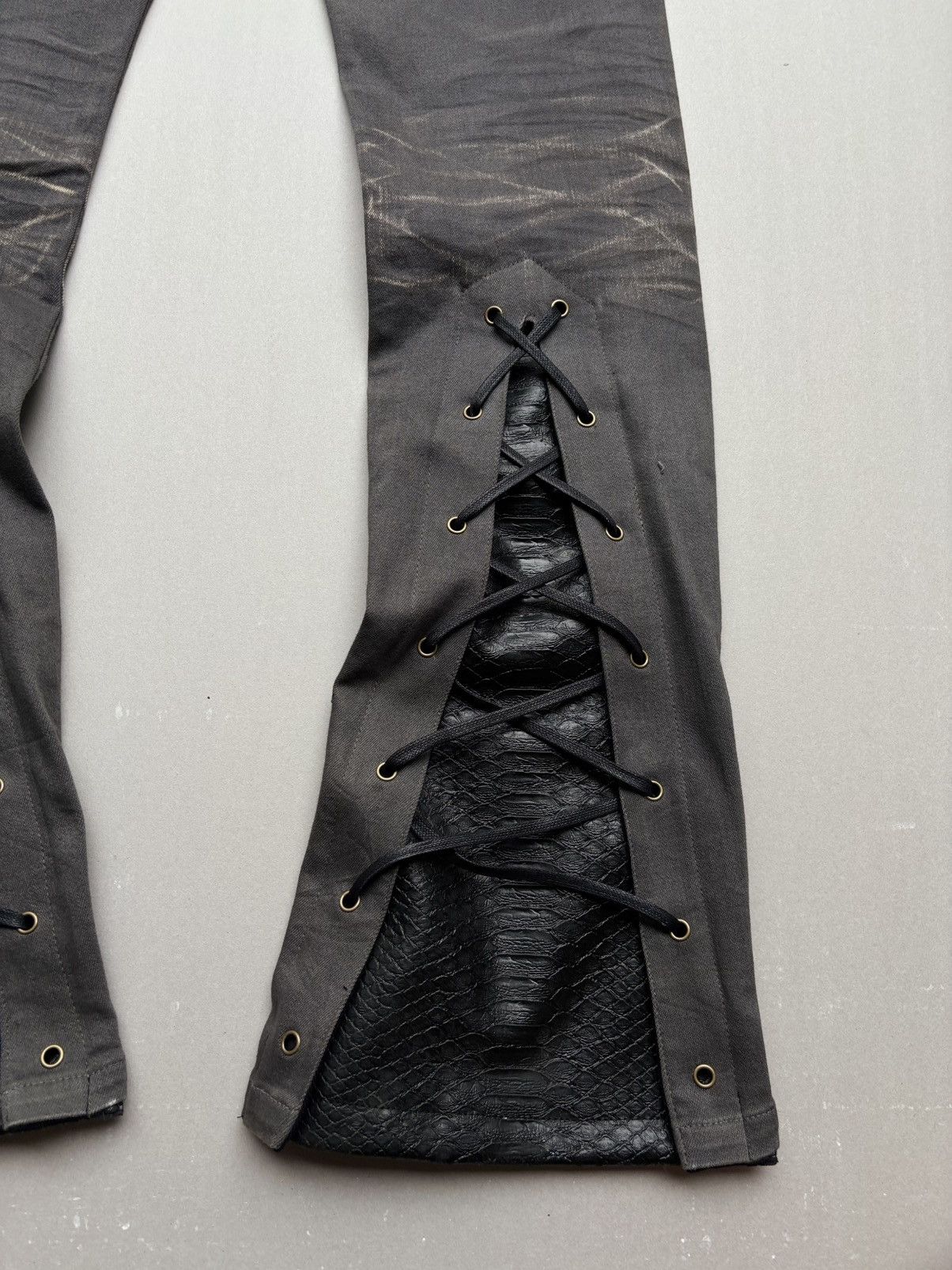 Tornado Mart lace up flare jeans Size US 30 / EU 46 - 9 Thumbnail