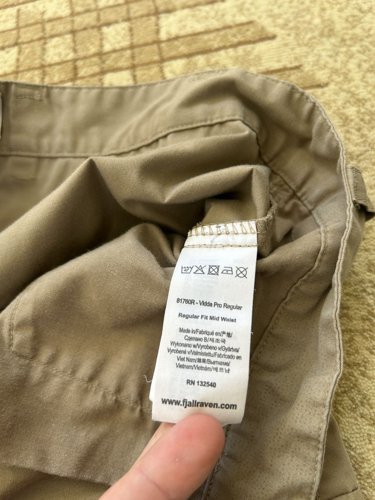 Fjallraven Fjallraven Tan Vidda Pro Trousers Size US 36 / EU 52 - 16 Thumbnail