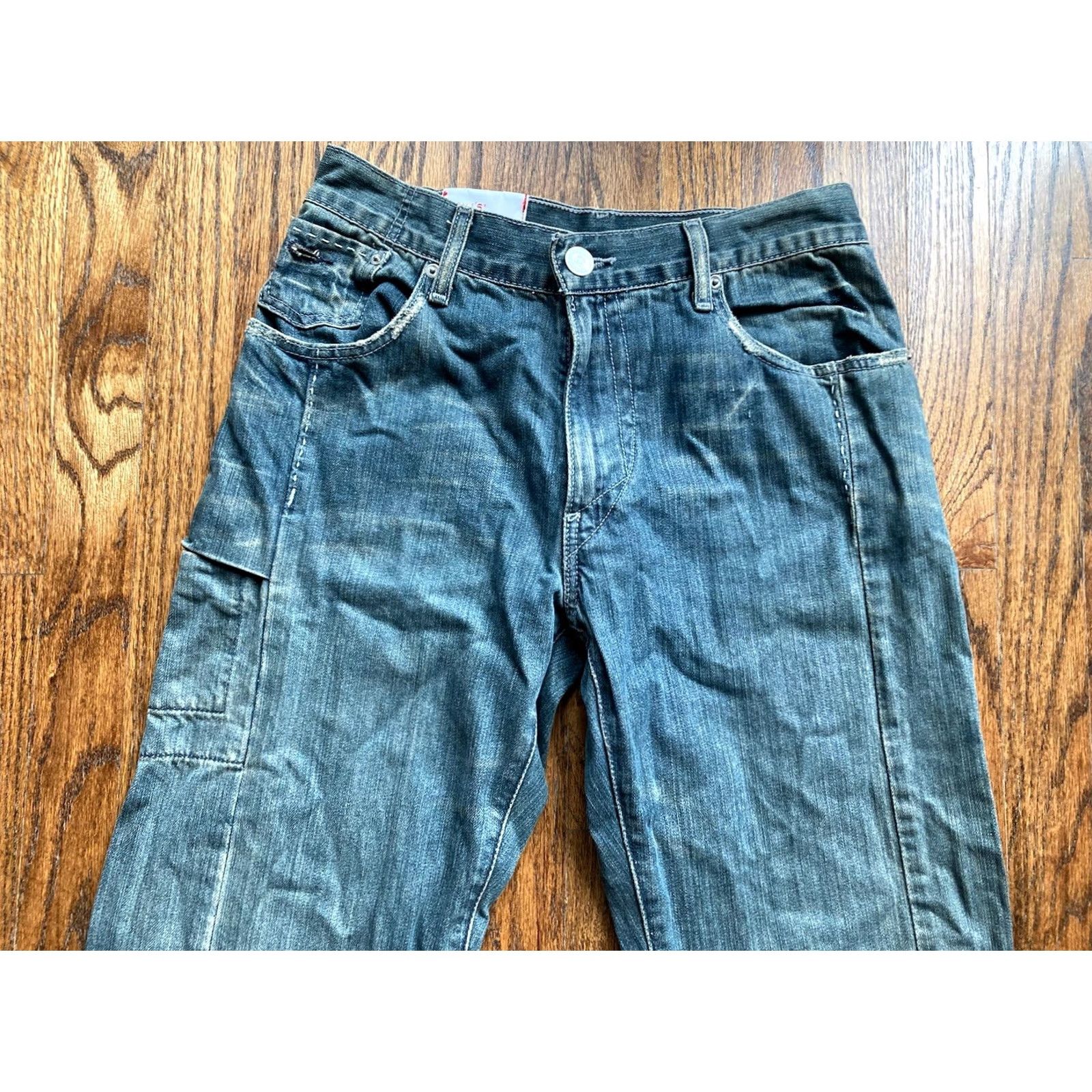 Levi's VINTAGE Levi's Jeans Mens 30x30 BLUE Straight 5-Pocket Denim Cotton 30 in Inseam Mens Size US 30 / EU 46 - 3 Thumbnail