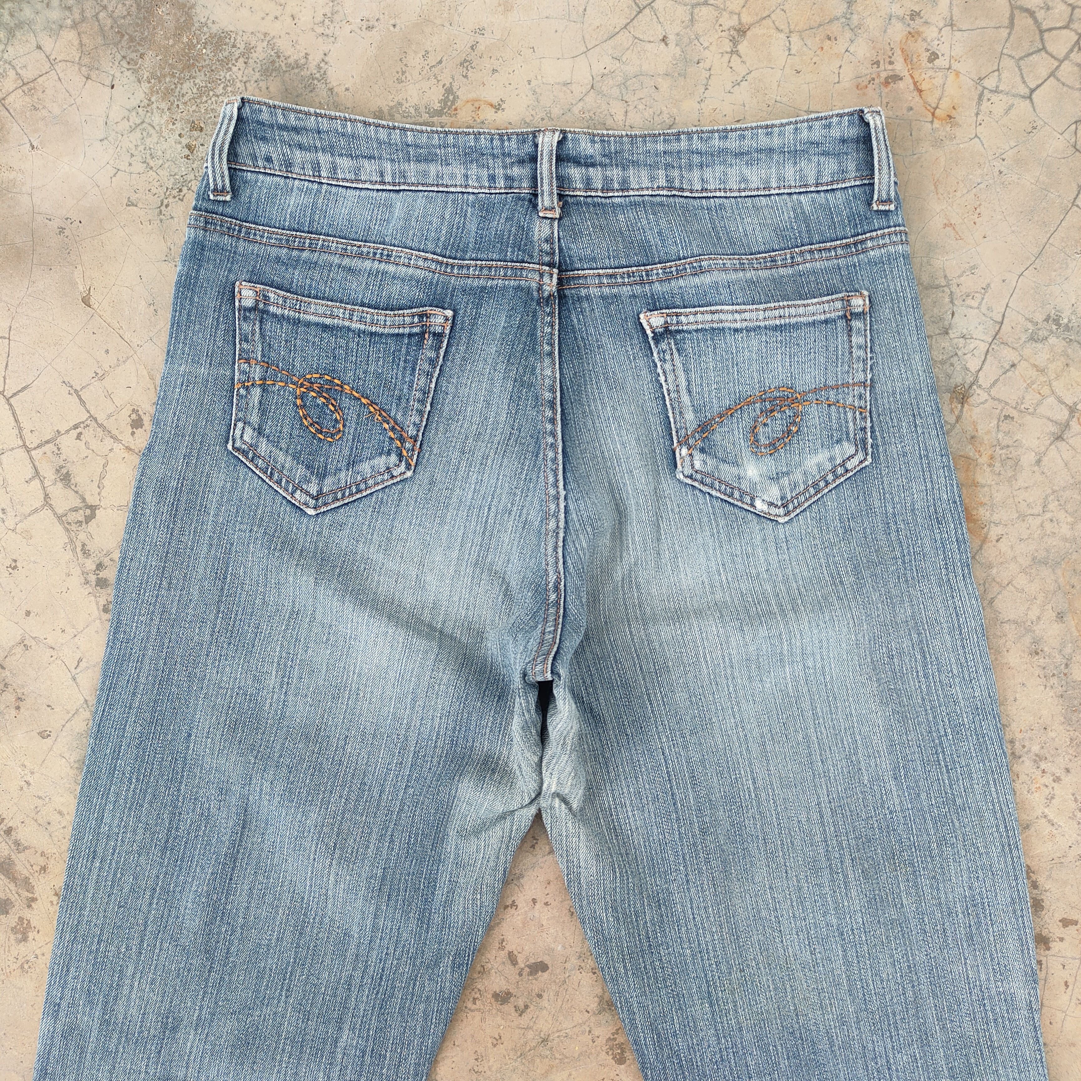 Japanese Brand × Jean VINTAGE THEORIA FLARE FADED RIPPED JEANS DENIM PANTS Size US 30 / EU 46 - 10 Thumbnail