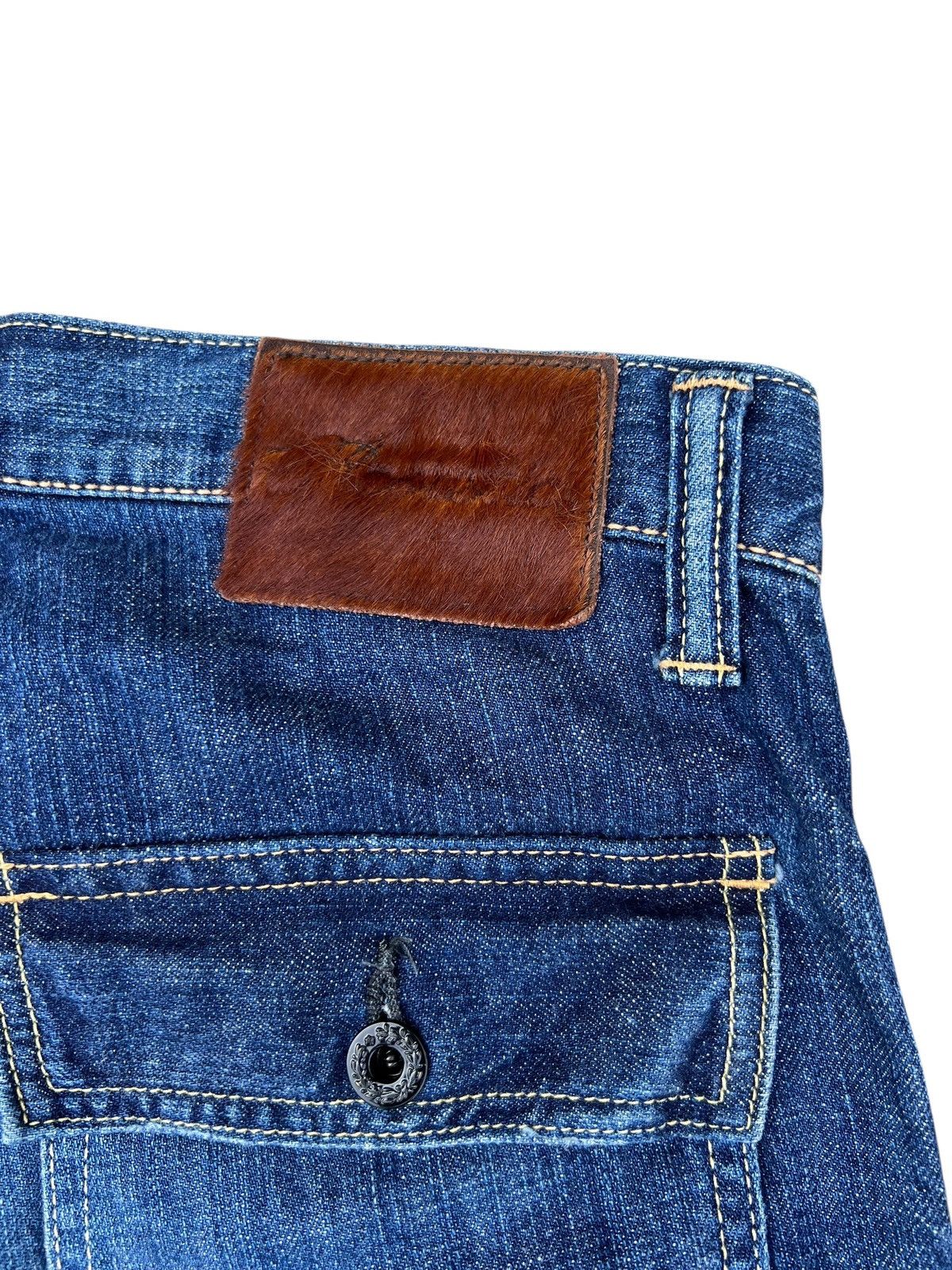 Shellac Acoustic Japan Bush Denim Jeans Size US 31 - 19 Thumbnail