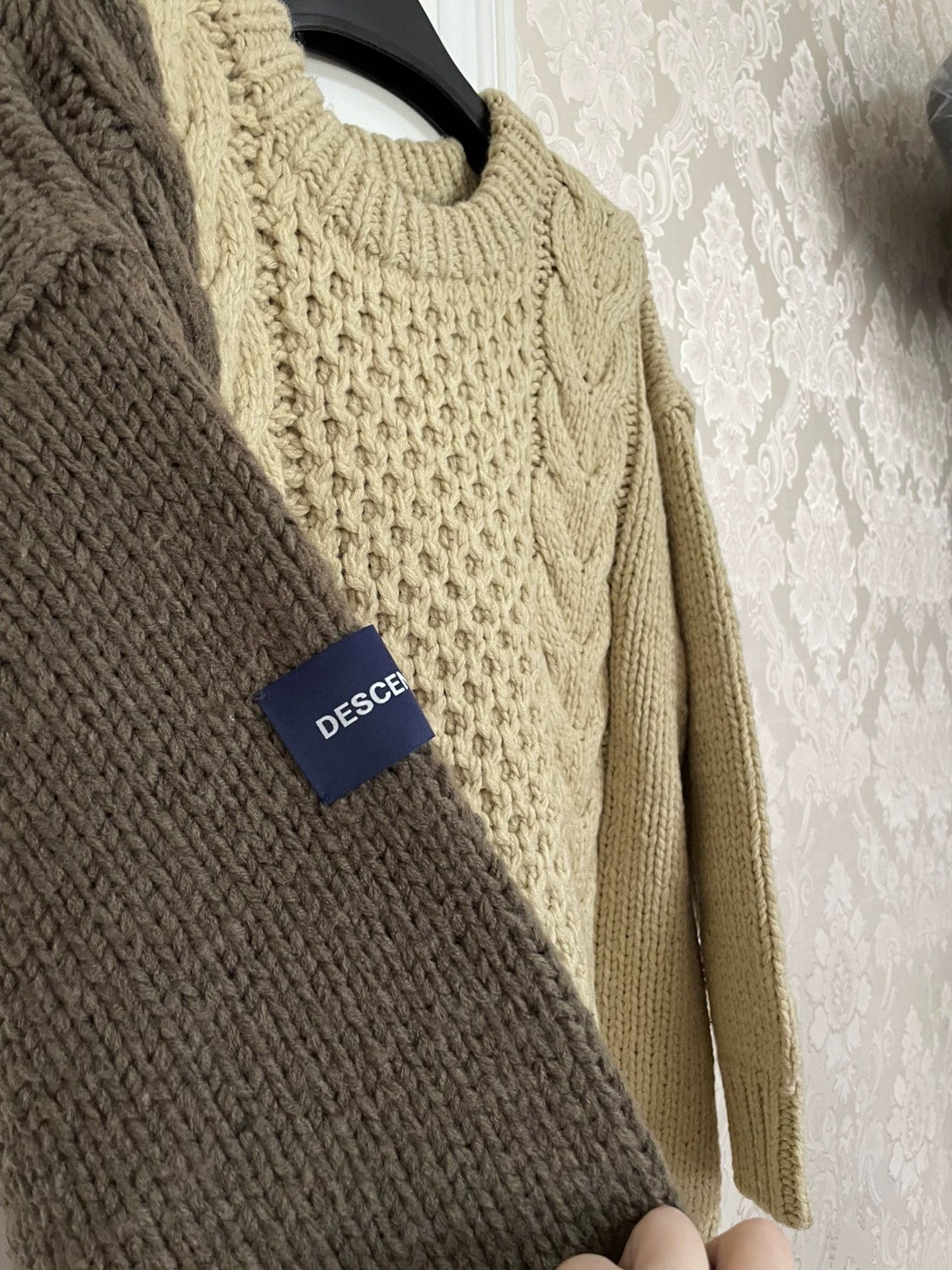 Descendant DESCENDANT ARAN 19FW Color Blocked Wool Pullover Size US S / EU 44-46 / 1 - 5 Thumbnail