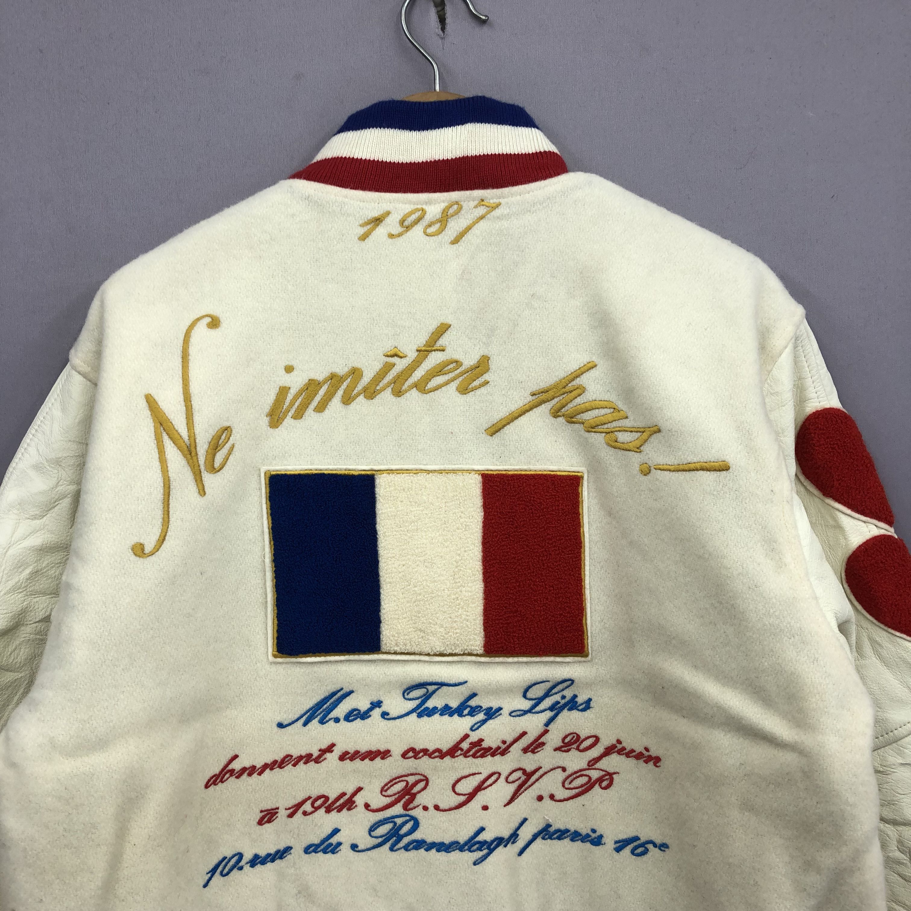 Vintage 80s Japanese Nihon University Medicine Varsity Wool Jacket Size US M / EU 48-50 / 2 - 3 Thumbnail