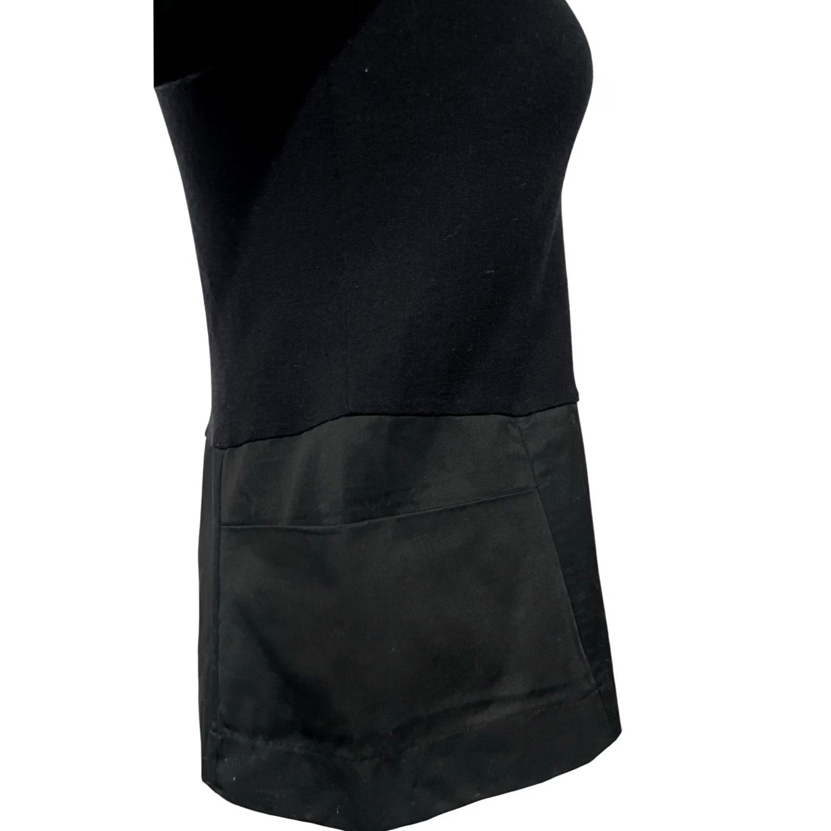 Anthropologie VINTAGE Moth Tunic Sweater Black 3/4 Sleeve Sz S Women Knit Pullover Minimalist Peplum Casual Fall Winter Spring Women Size S / US 4 / IT 40 - 6 Thumbnail