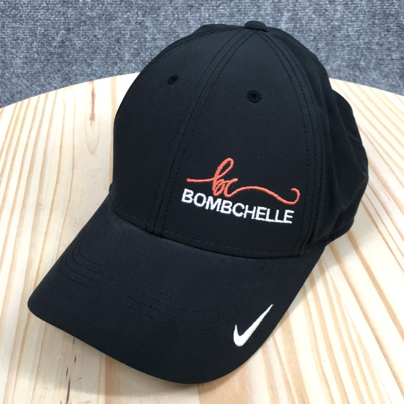 Nike Nike Be Bombchelle Baseball Cap Hat Mens OS Black Dri-Fit Adjustable Legacy91 Size ONE SIZE - 2 Thumbnail