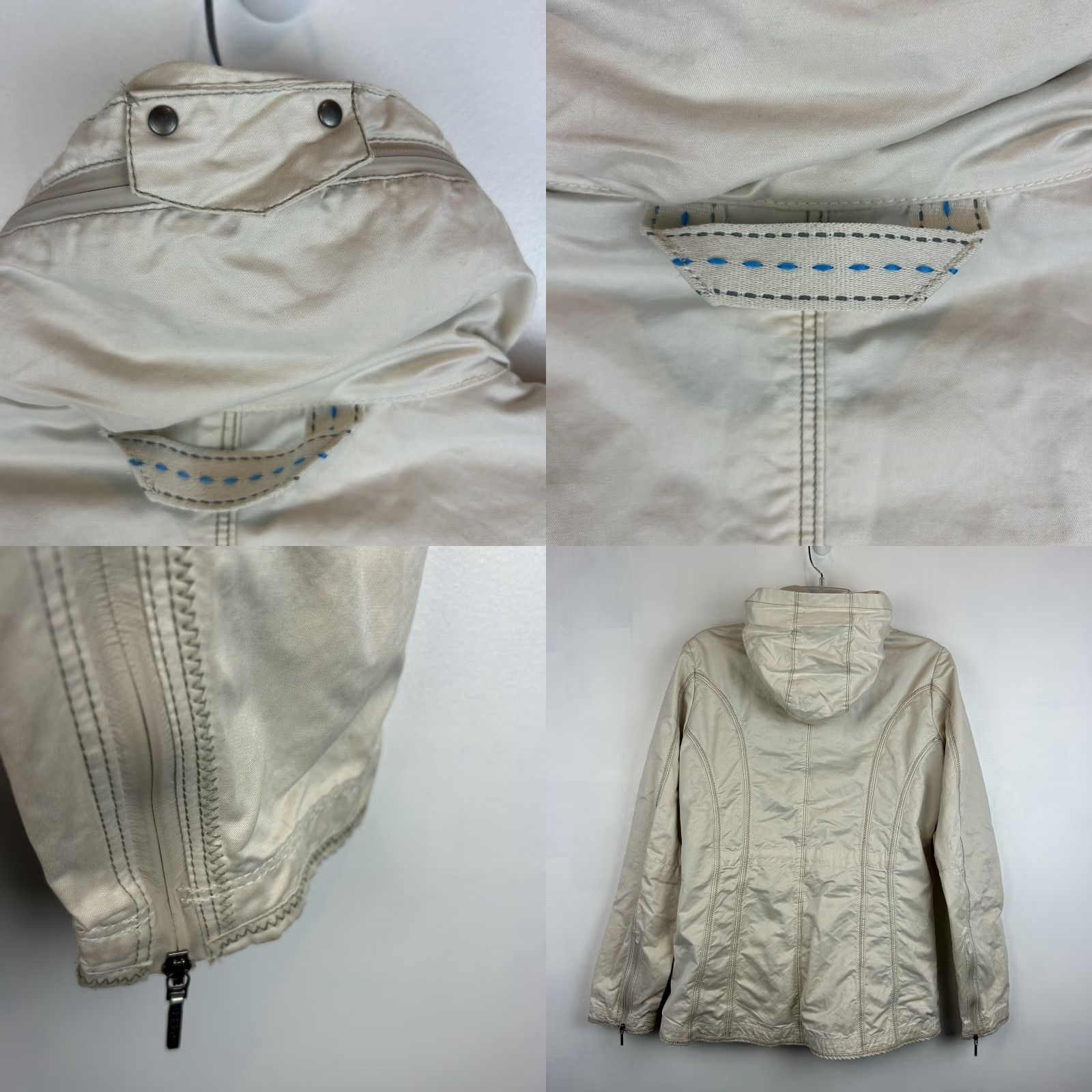 Kuhl Jacket Womens S Beige Lined Hooded Minimalist Capsule Outdoor Casual