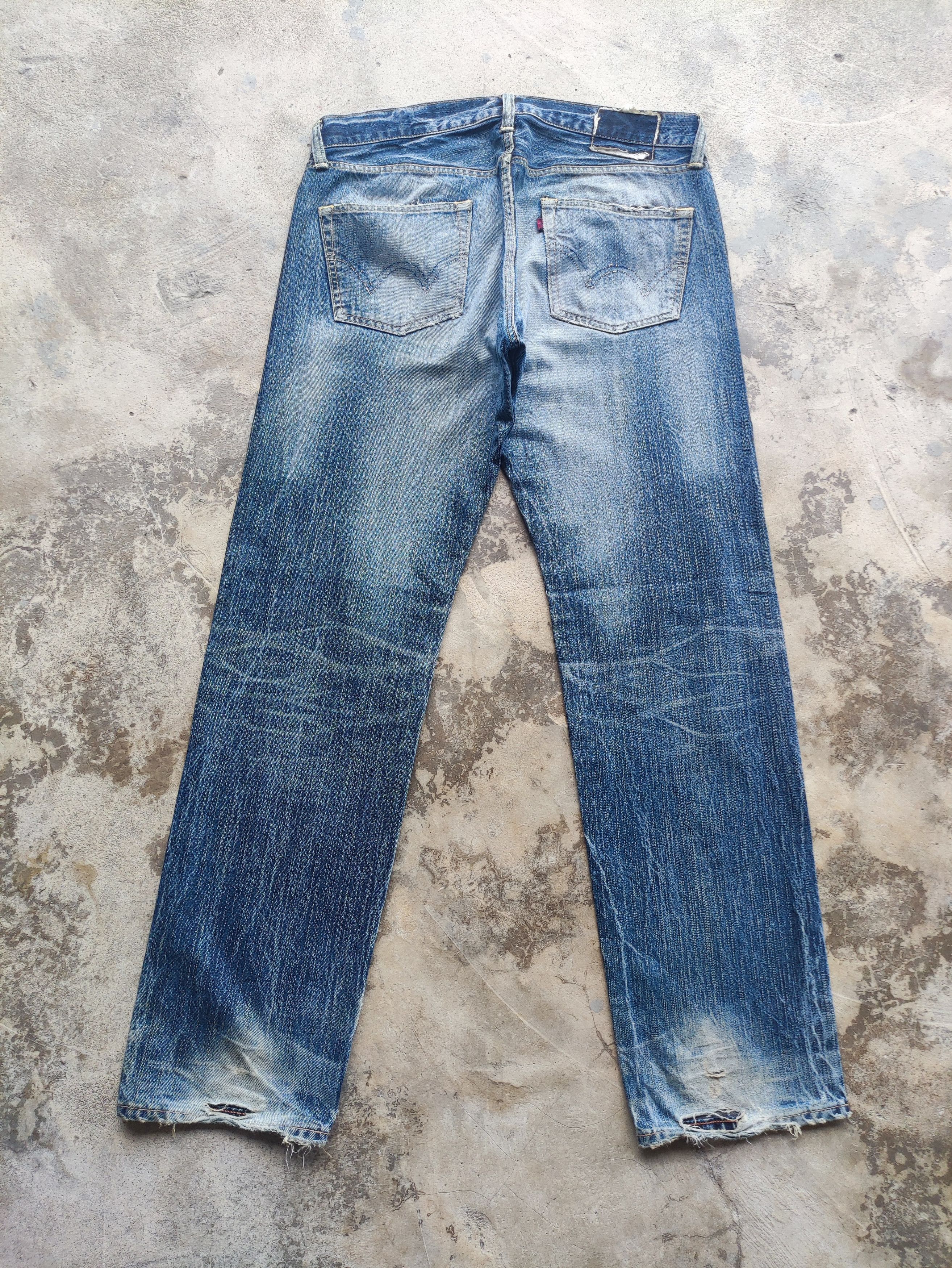 Edwin Vintage Edwin Brand Faded Distressed Ripped Denim Pants Size US 40 / EU 56 - 9 Thumbnail