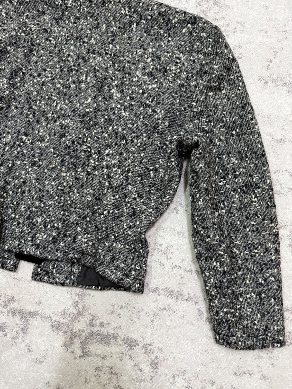 Gucci Vintage Gucci Sparkling Grey Tweed Cropped Jacket Button Up Size S / US 4 / IT 40 - 14 Thumbnail