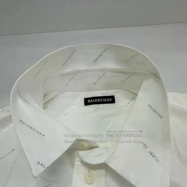 Balenciaga Balenciaga White Pocket Detail Long Sleeve Shirt. Size US M / EU 48-50 / 2 - 1 Thumbnail