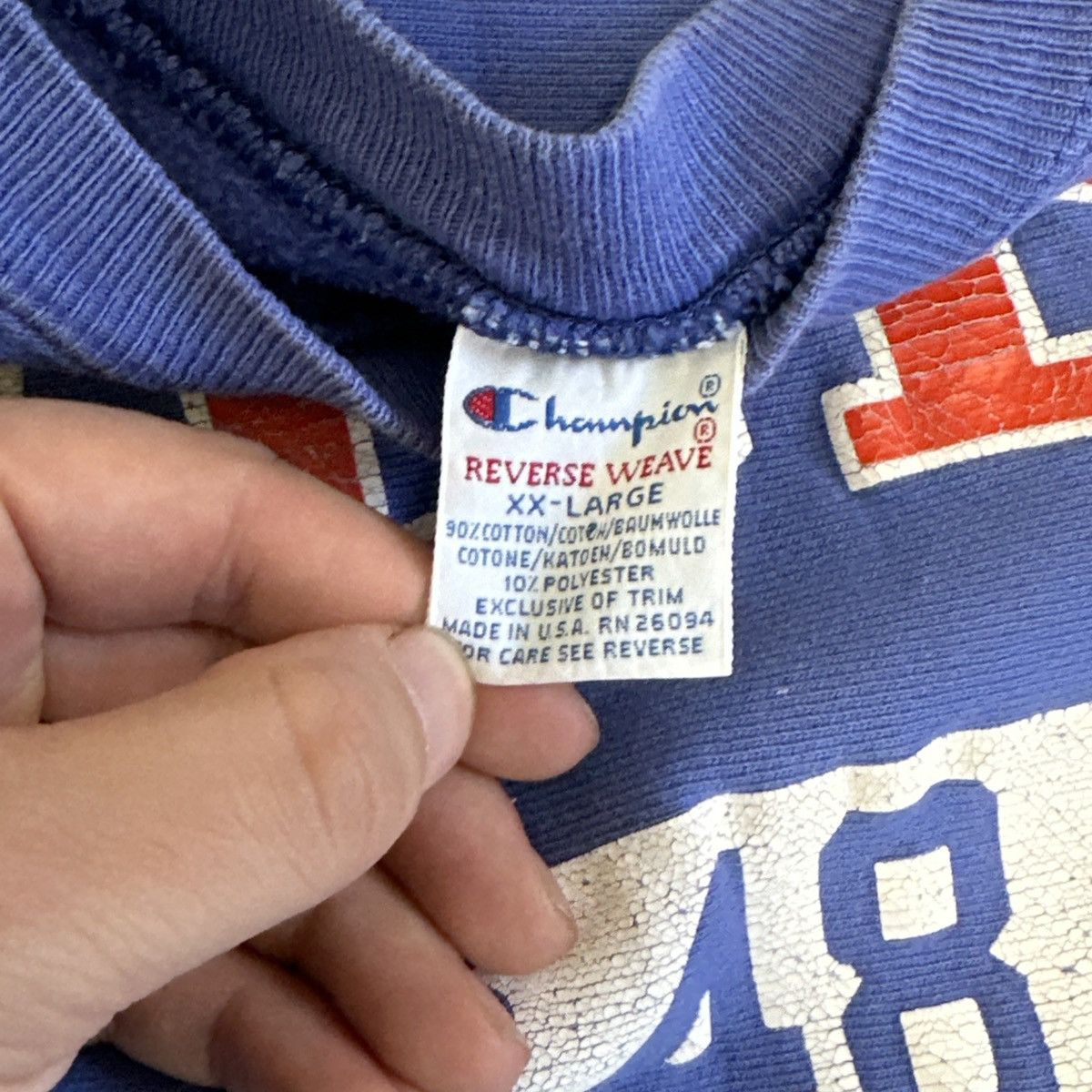 Champion Champion 90s Vintage Reverse Weave Crewneck Sweatshirt WCBP Size US XXL / EU 58 / 5 - 3 Thumbnail